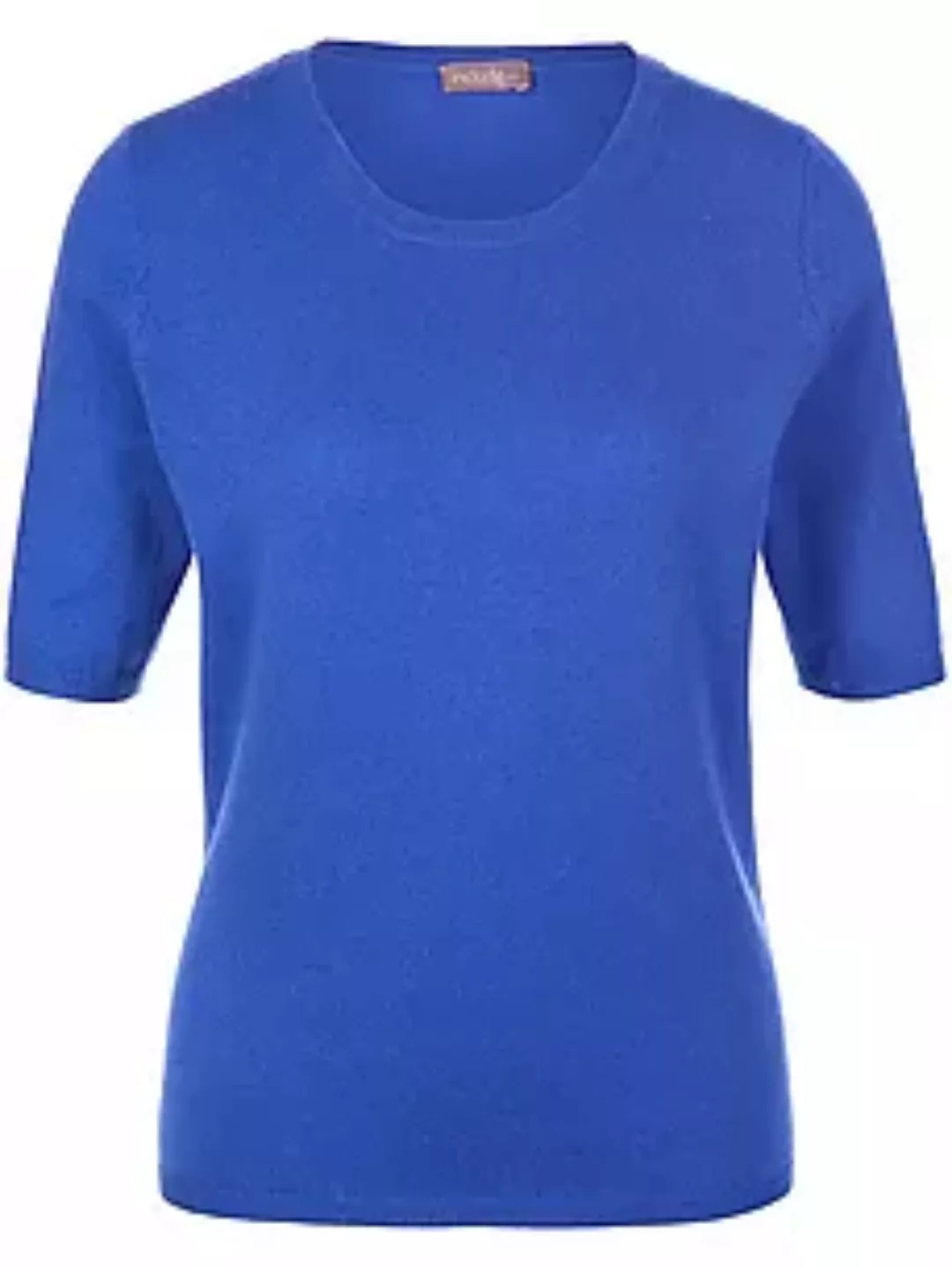 Rundhals-Pullover aus Schurwolle und Kaschmir include blau günstig online kaufen