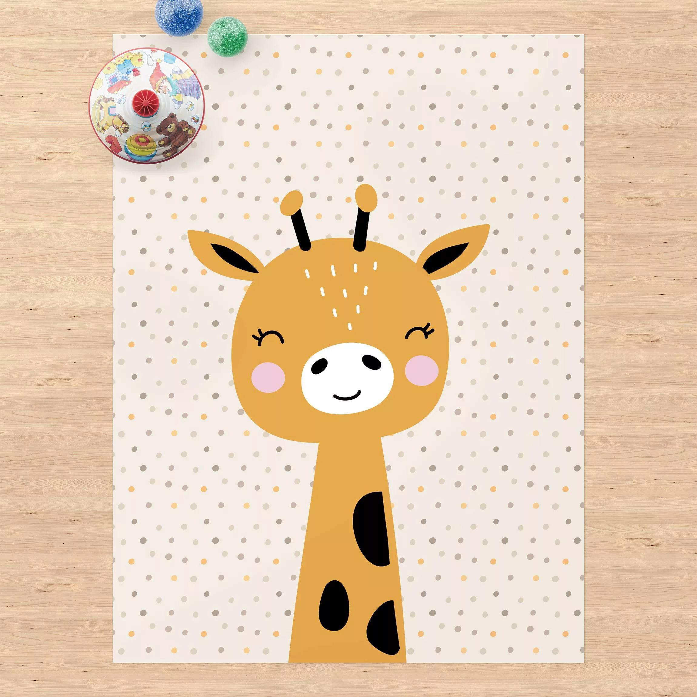 Vinyl-Teppich Baby Giraffe günstig online kaufen