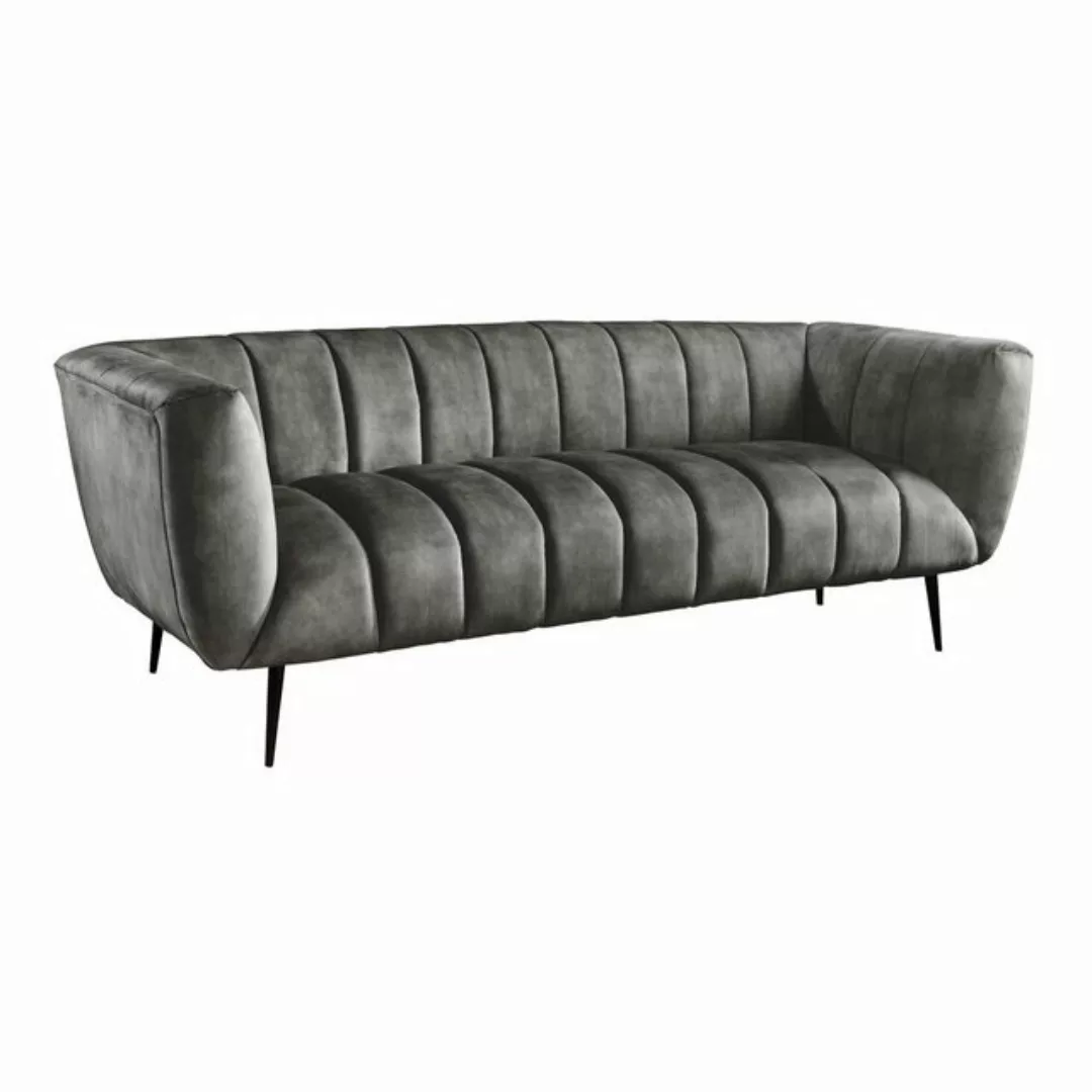 riess-ambiente Sofa NOBLESSE 225cm grau / schwarz, Einzelartikel 1 Teile, W günstig online kaufen