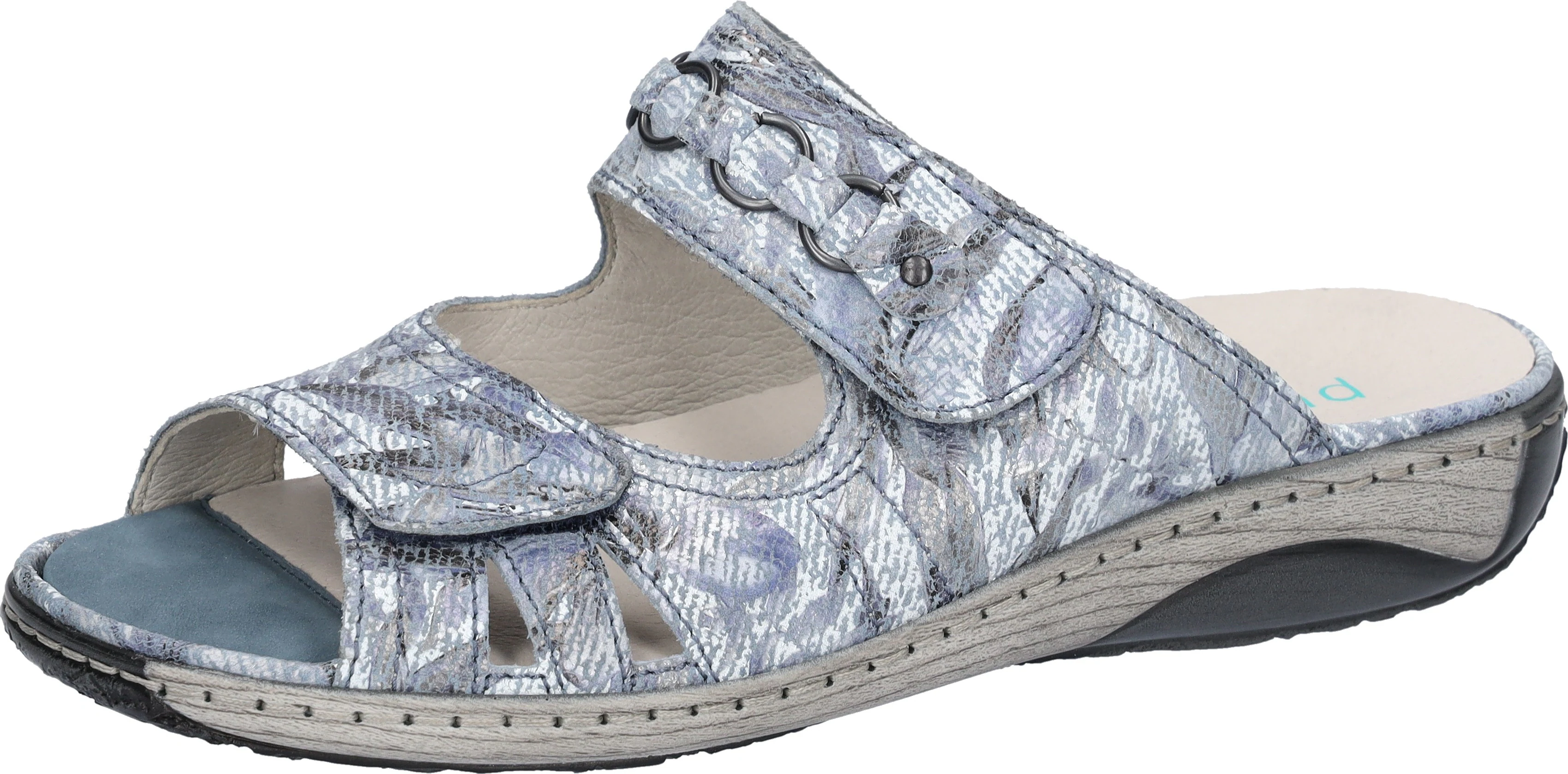 Waldläufer Pantolette "GARDA", Sommerschuh, Klettschuh, Hausschuh in Bequem günstig online kaufen