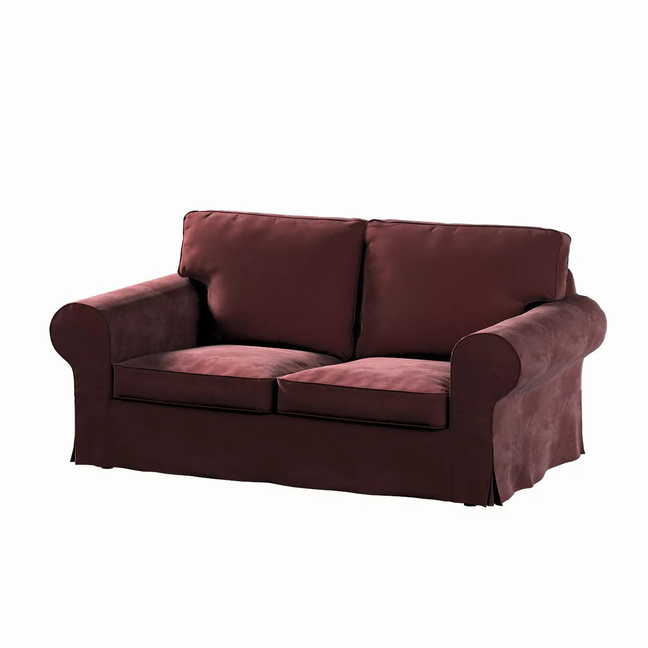 Bezug für Ektorp 2-Sitzer Sofa nicht ausklappbar, bordeaux, Sofabezug für günstig online kaufen