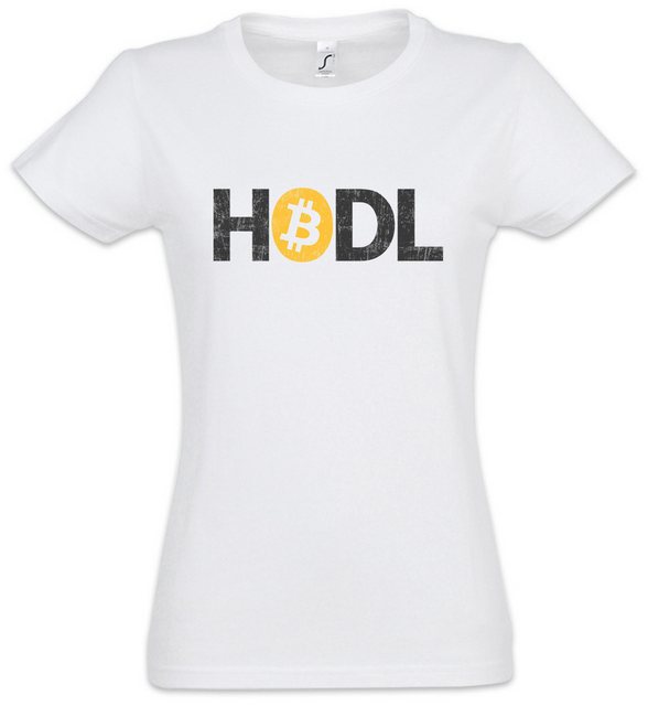 Urban Backwoods Print-Shirt Hodl I Damen T-Shirt Crypto Bitcoin Currencies günstig online kaufen