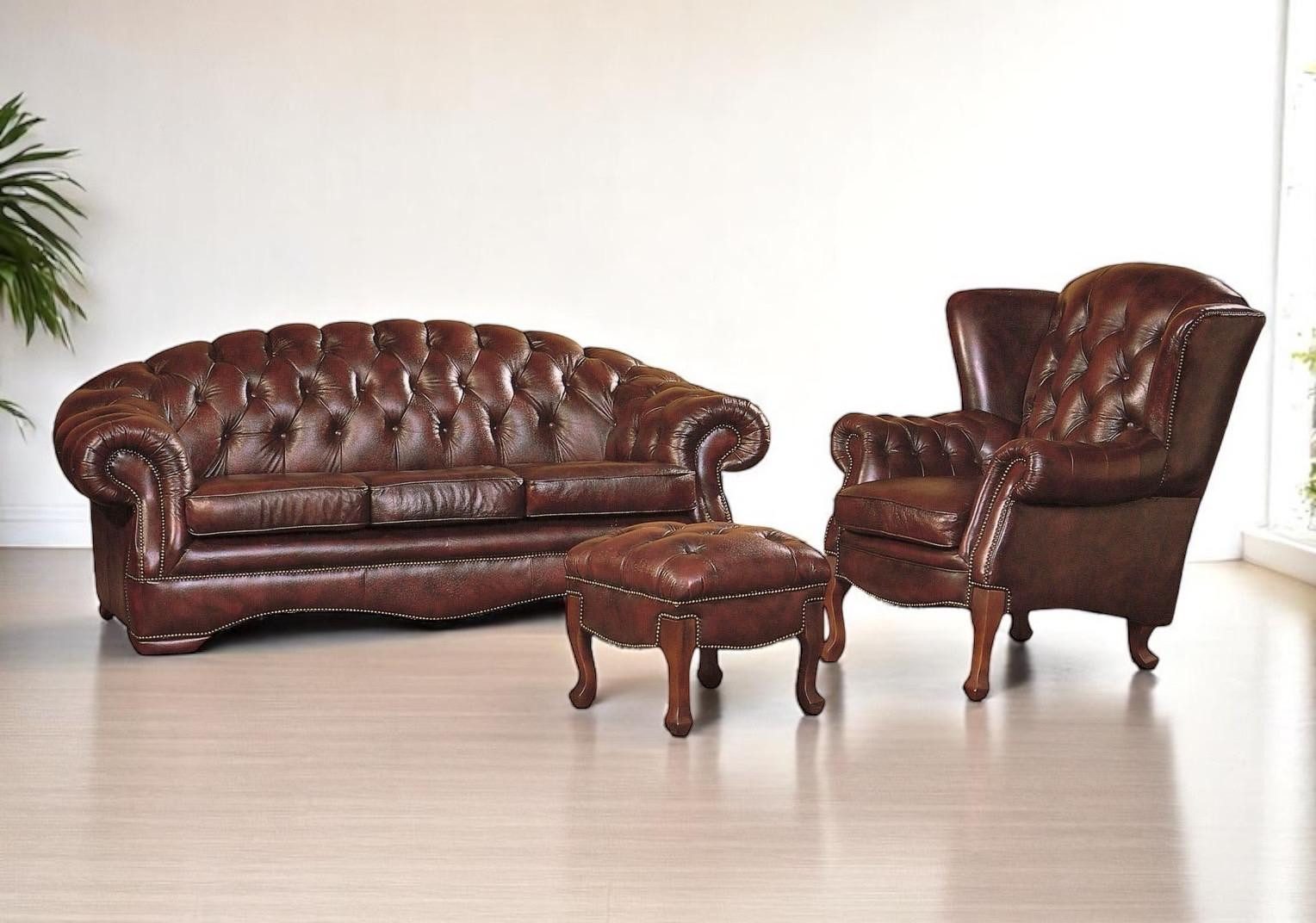 Salottini Polstergarnitur Chesterfield Premier Sofagarnitur 3/1/Ottoman günstig online kaufen