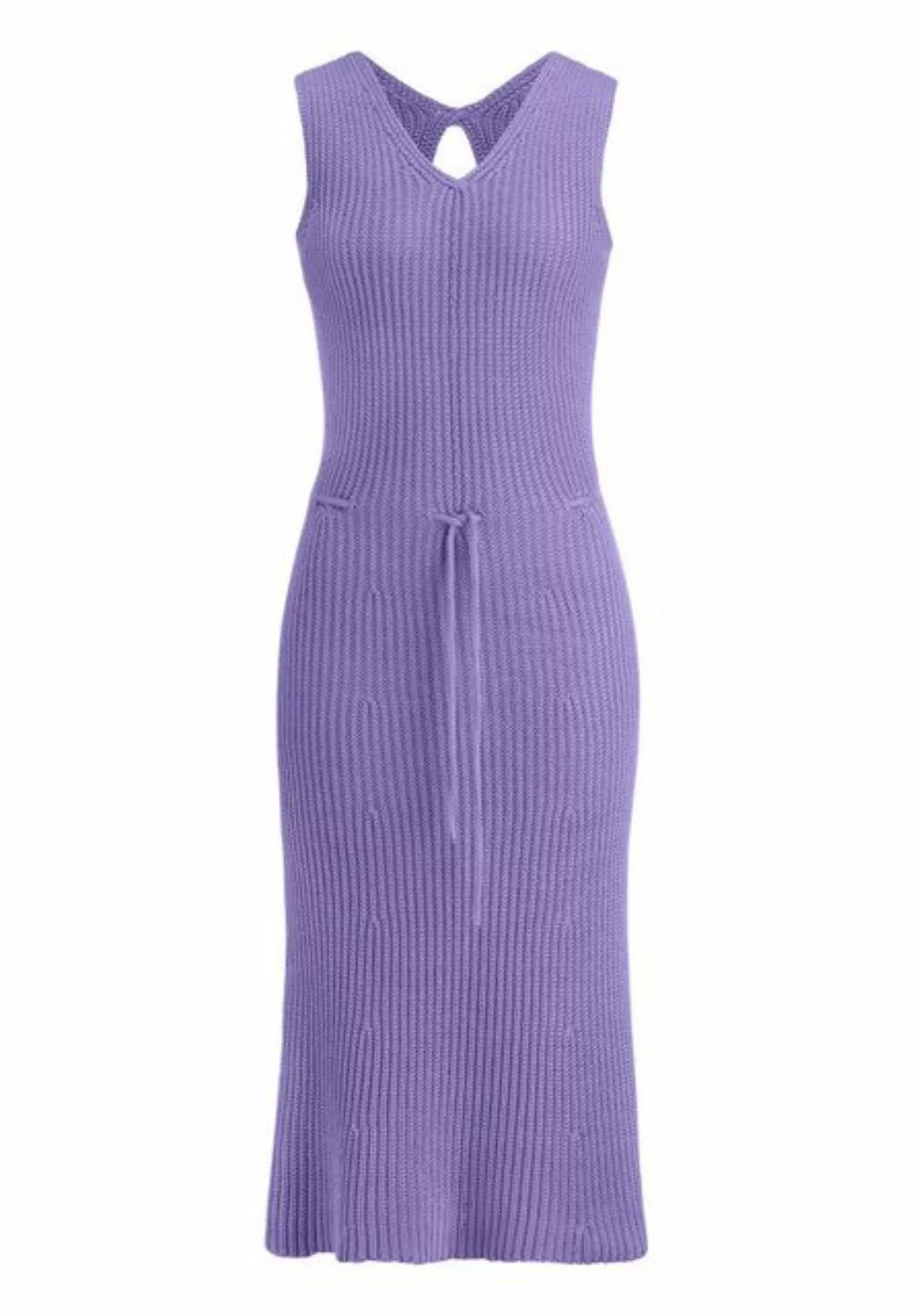 Hessnatur Strickkleid Midi Slim aus reiner Bio-Baumwolle (1-tlg) günstig online kaufen