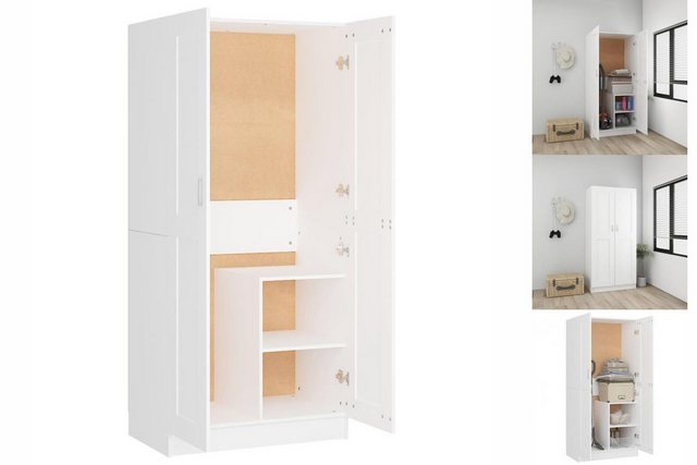 vidaXL Kleiderschrank Kleiderschrank Weiß 82,5x51,5x180 cm Spanplatte günstig online kaufen