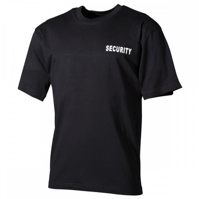 MFH T-Shirt T-Shirt, schwarz, Security, bedruckt - 4XL (1-tlg) bedruckt günstig online kaufen