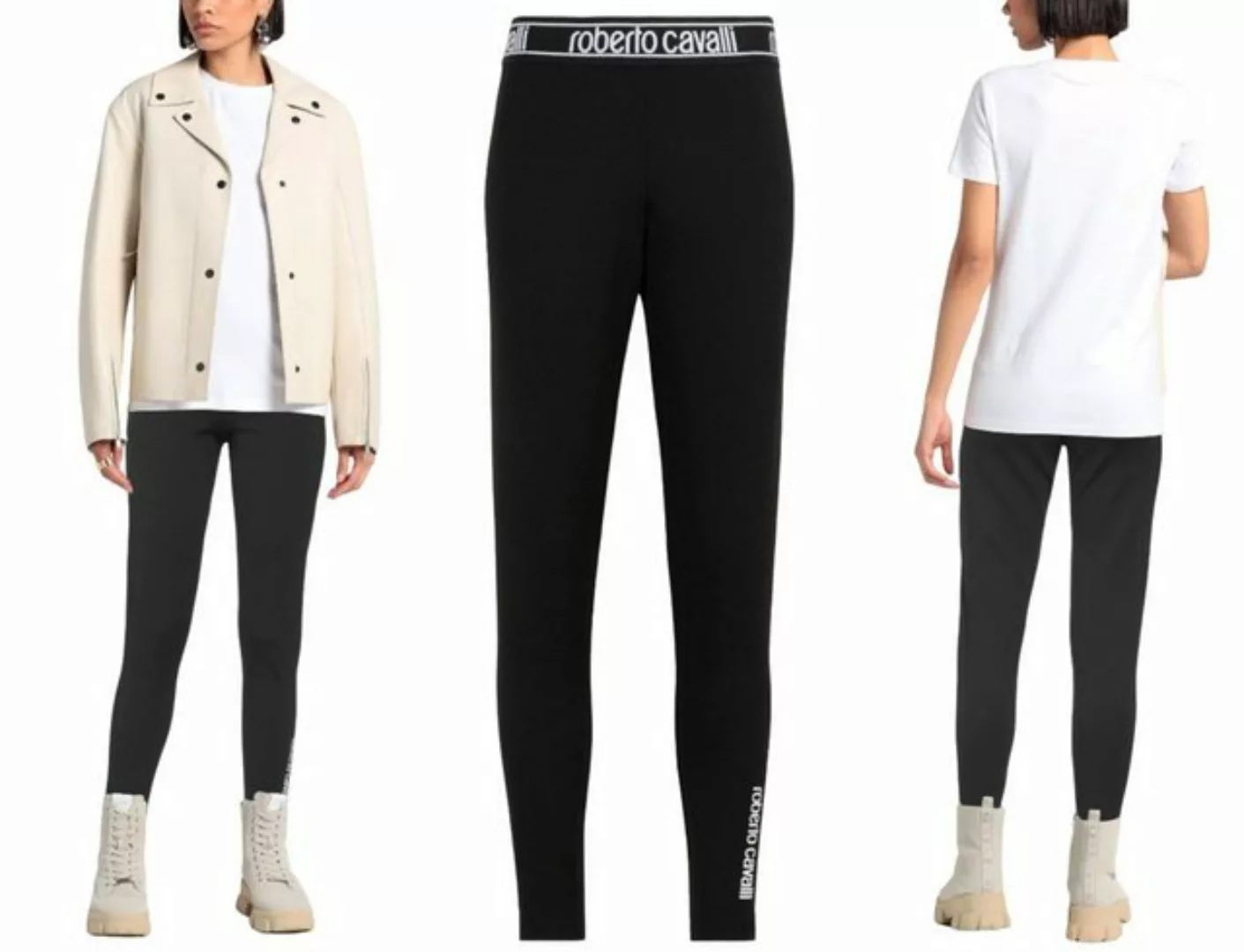 roberto cavalli Leggings ROBERTO CAVALLI FIRENZE LOGO PRINT LEGGINGS JEGGIN günstig online kaufen