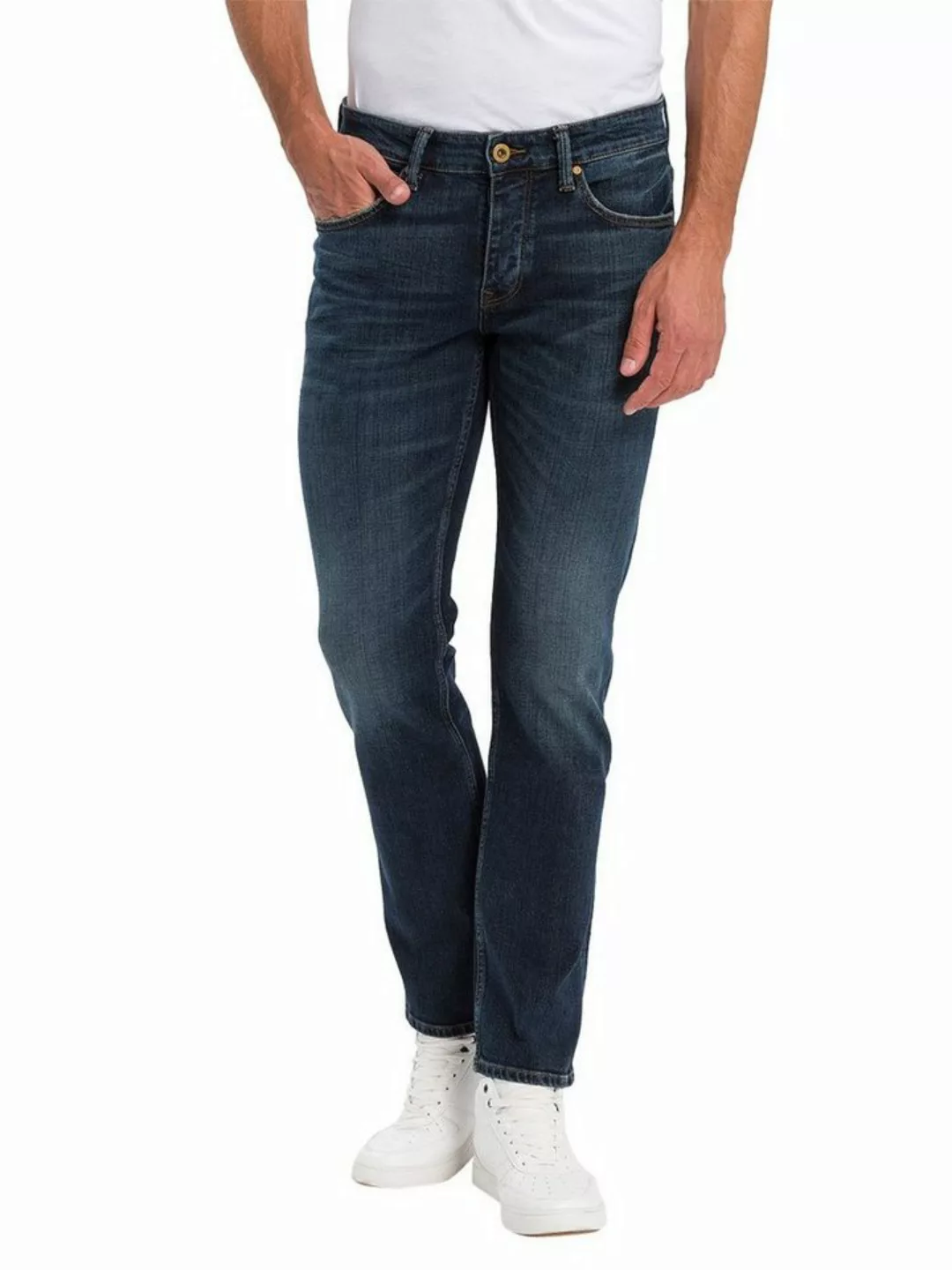 Cross Jeans Herren Jeans Dylan - Regular Fit - Blau - Dirty Blue günstig online kaufen