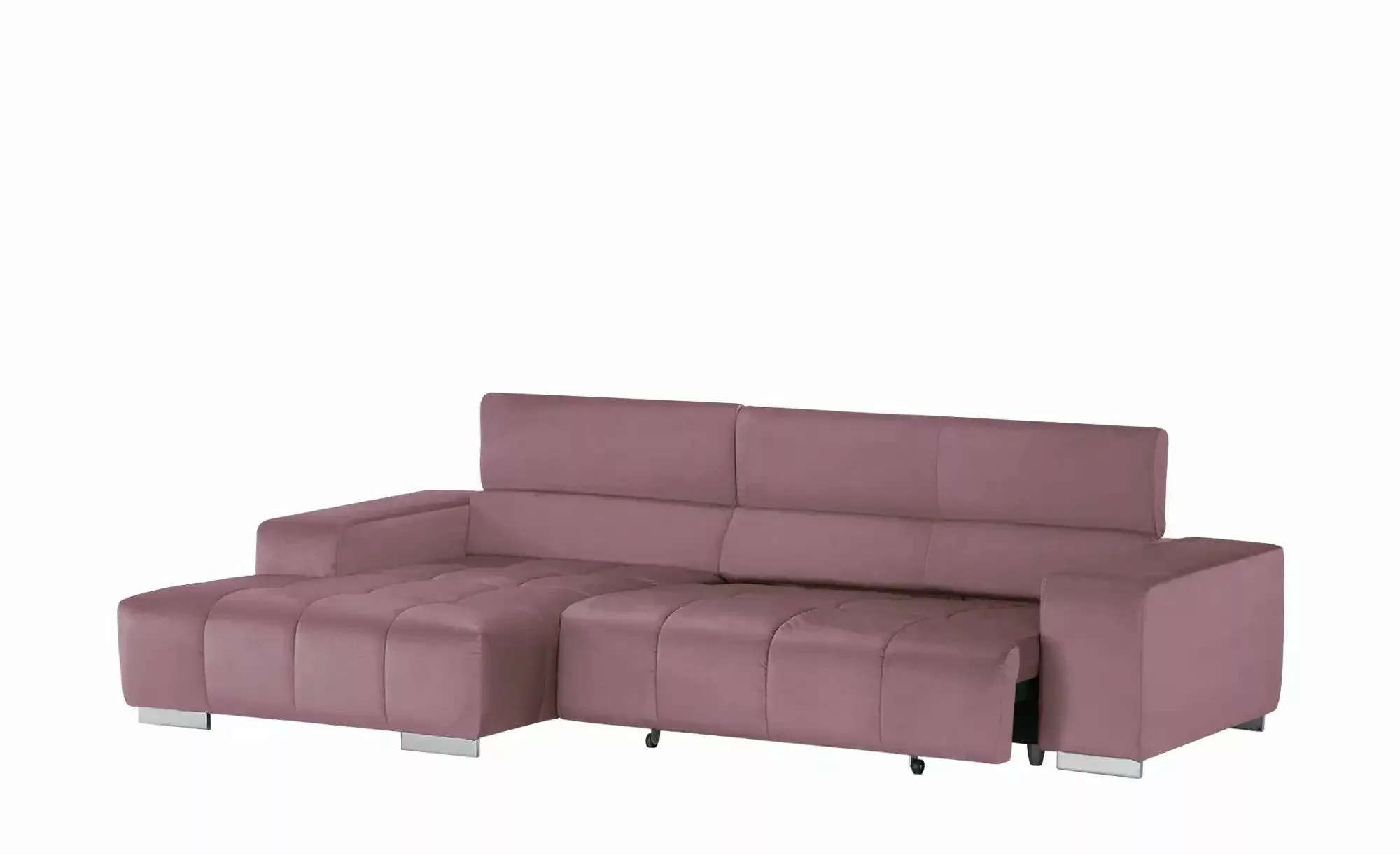 uno Ecksofa mit Kopfteilverstellung Origo ¦ rosa/pink ¦ Maße (cm): B: 307 H günstig online kaufen