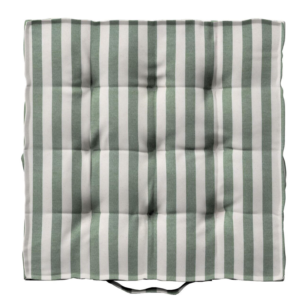 Sitzkissen Jacob mit Handgriff, grün-ecru, 50 x 50 x 10 cm, Quadro (144-35) günstig online kaufen