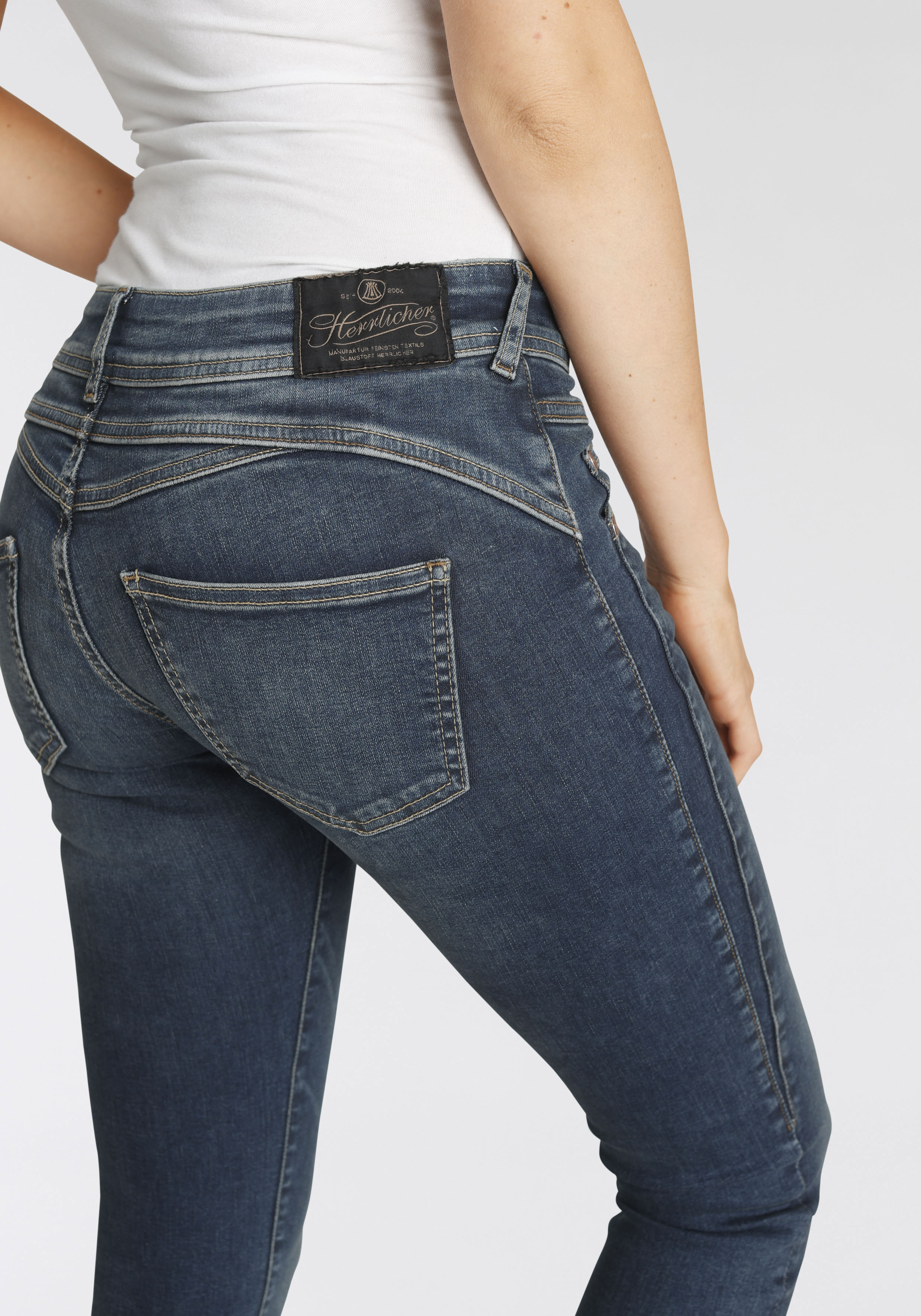 Herrlicher 7/8-Jeans "GINA CROPPED POWERSTRETCH", mit seitlichem Keileinsat günstig online kaufen