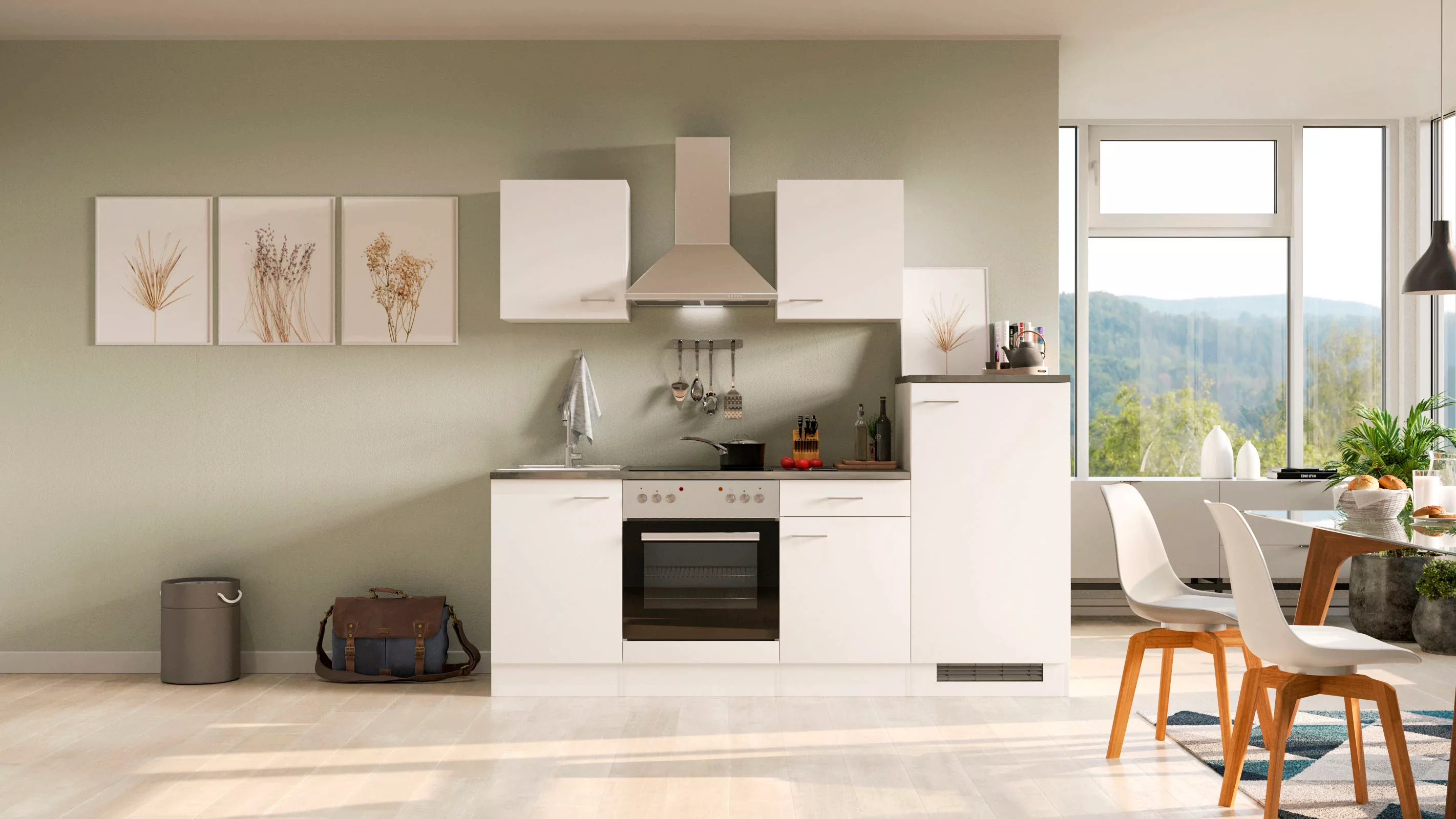 Flex-Well Küche »Lucca«, wahlw. mit E-Geräten, Breite 220 cm günstig online kaufen