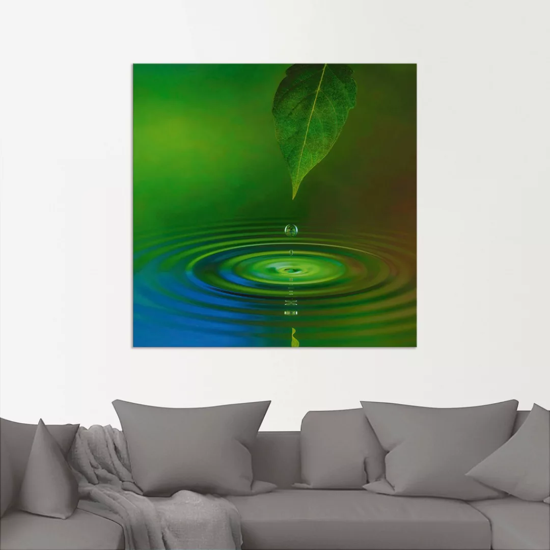 Artland Wandbild "Wassertropfen", Zen, (1 St.), als Alubild, Outdoorbild, L günstig online kaufen