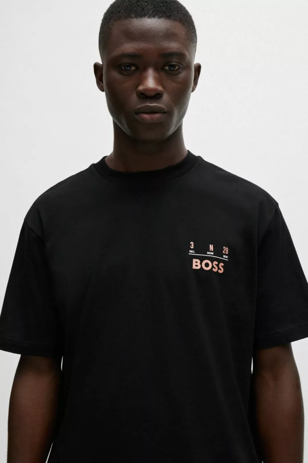 BOSS T-shirt Backprint Schwarz - Größe 3XL günstig online kaufen