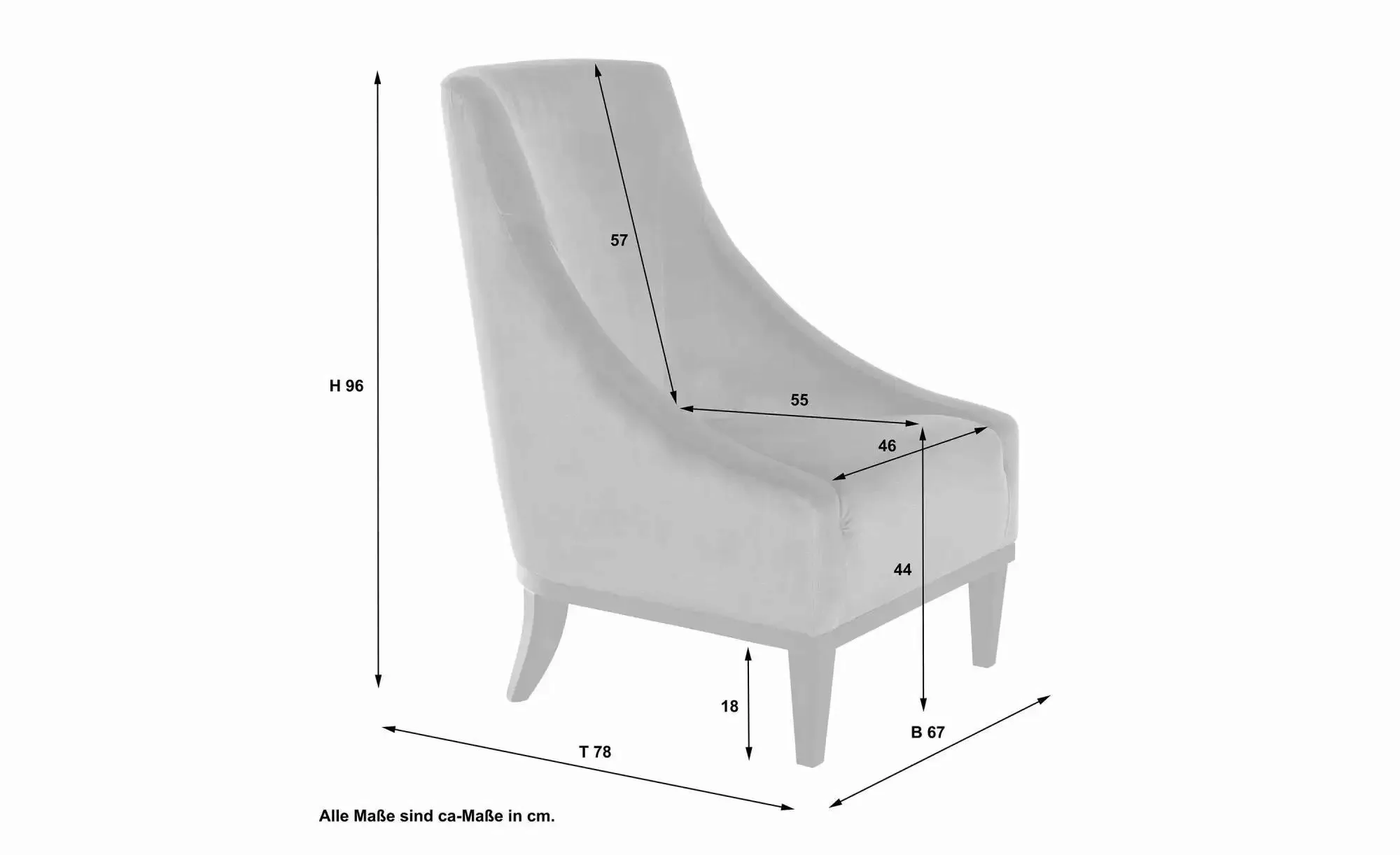 Max Winzer Sessel  Lina ¦ beige ¦ Maße (cm): B: 67 H: 96 Polstermöbel > Ses günstig online kaufen
