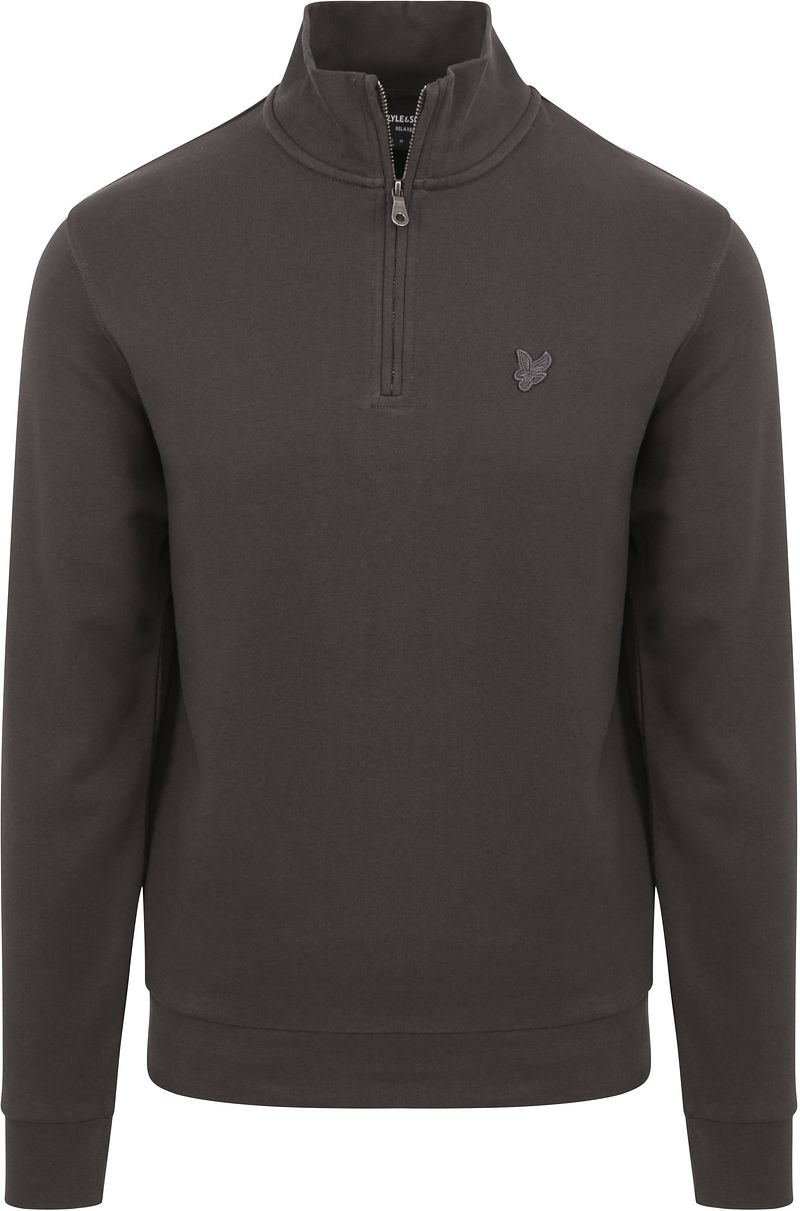 Lyle & Scott Half Zip Pull Tonal Antraciet - Größe XXL günstig online kaufen