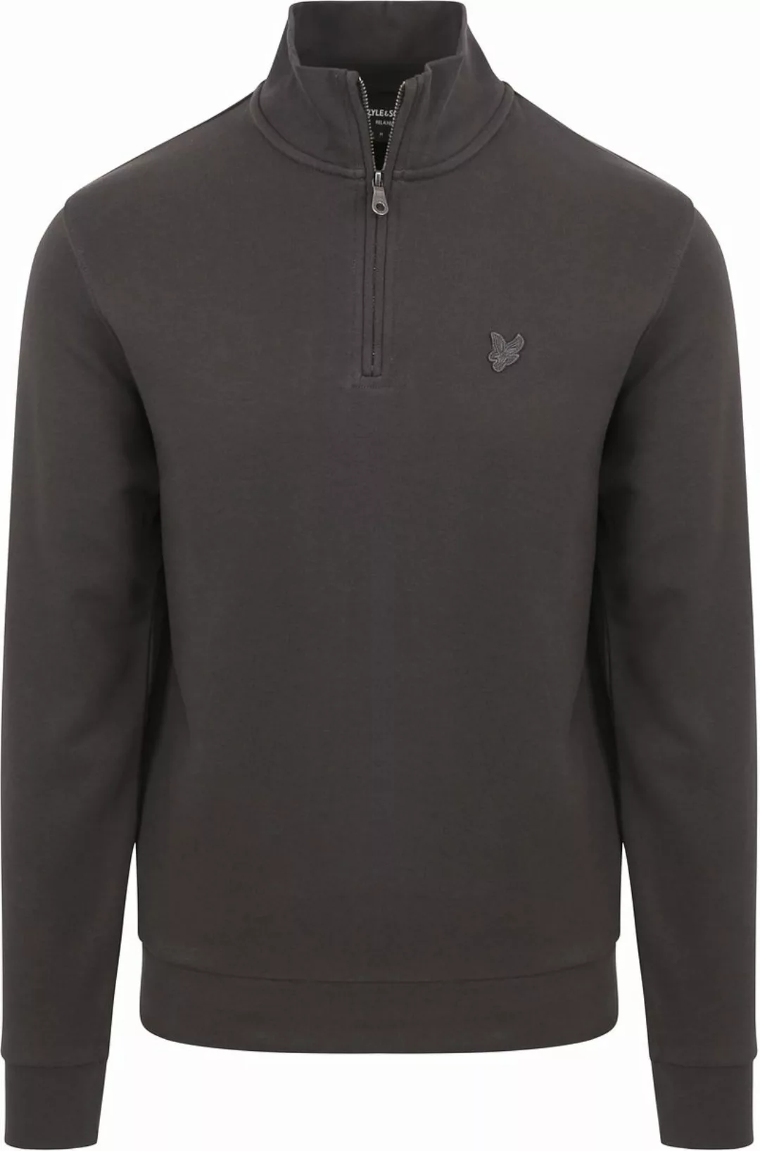 Lyle & Scott Half Zip Pull Tonal Antraciet - Größe L günstig online kaufen