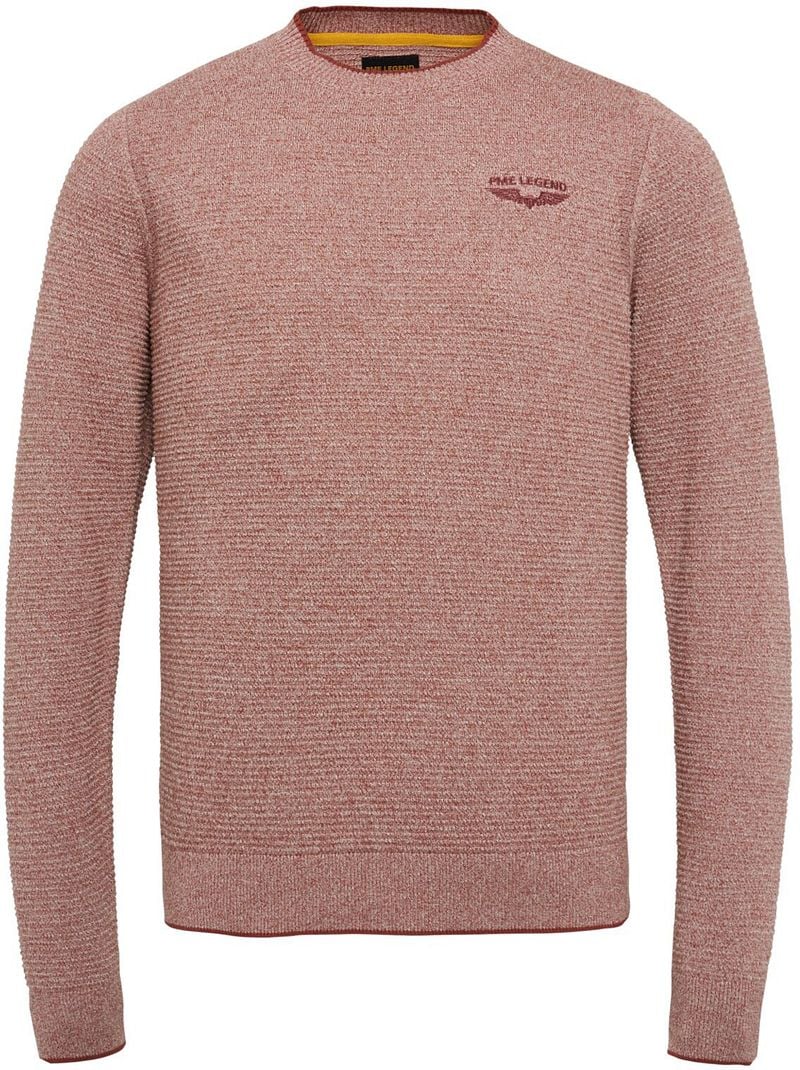 PME Legend Pullover Mouline Rot - Größe XL günstig online kaufen