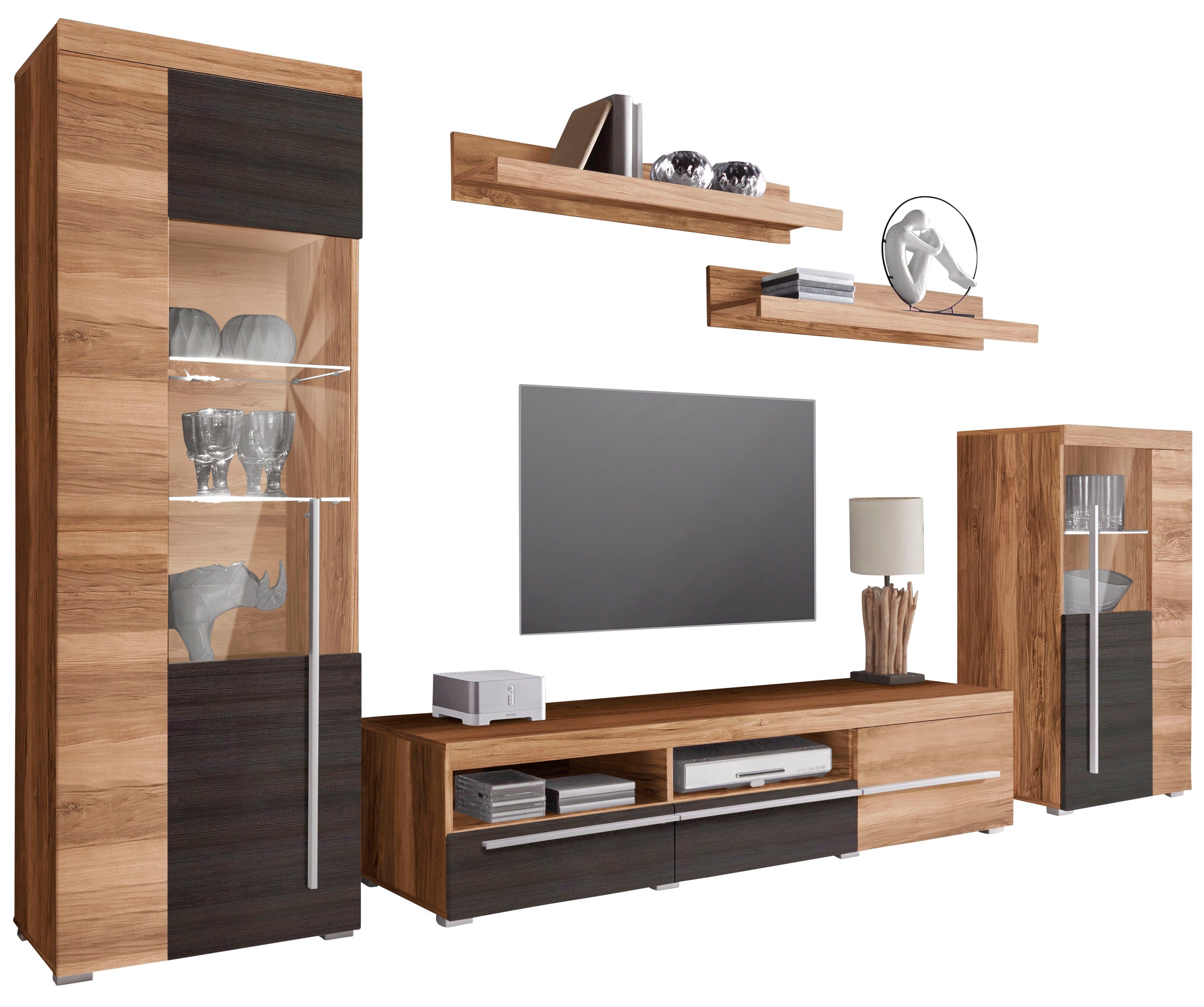 INOSIGN Wohnwand "Roger,Breite 270 cm moderne Mediawand ohne Beleuchtung", günstig online kaufen