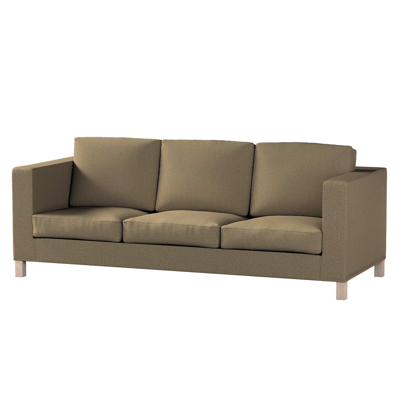 Bezug für Karlanda 3-Sitzer Sofa nicht ausklappbar, kurz, grau-braun, Bezug günstig online kaufen