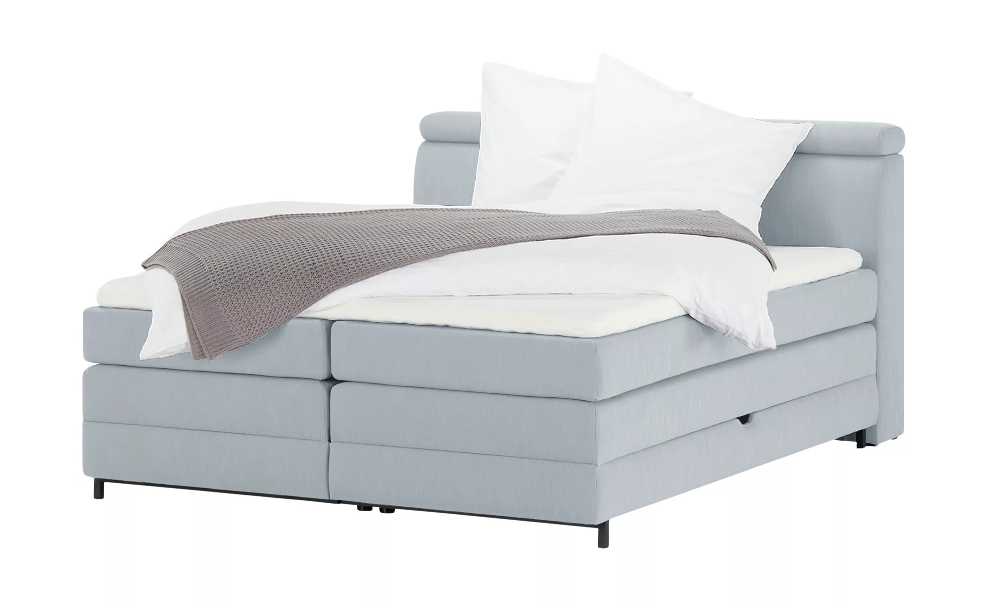 switch Boxspringbett  Kay - grau - 143 cm - 108 cm - Betten > Boxspringbett günstig online kaufen