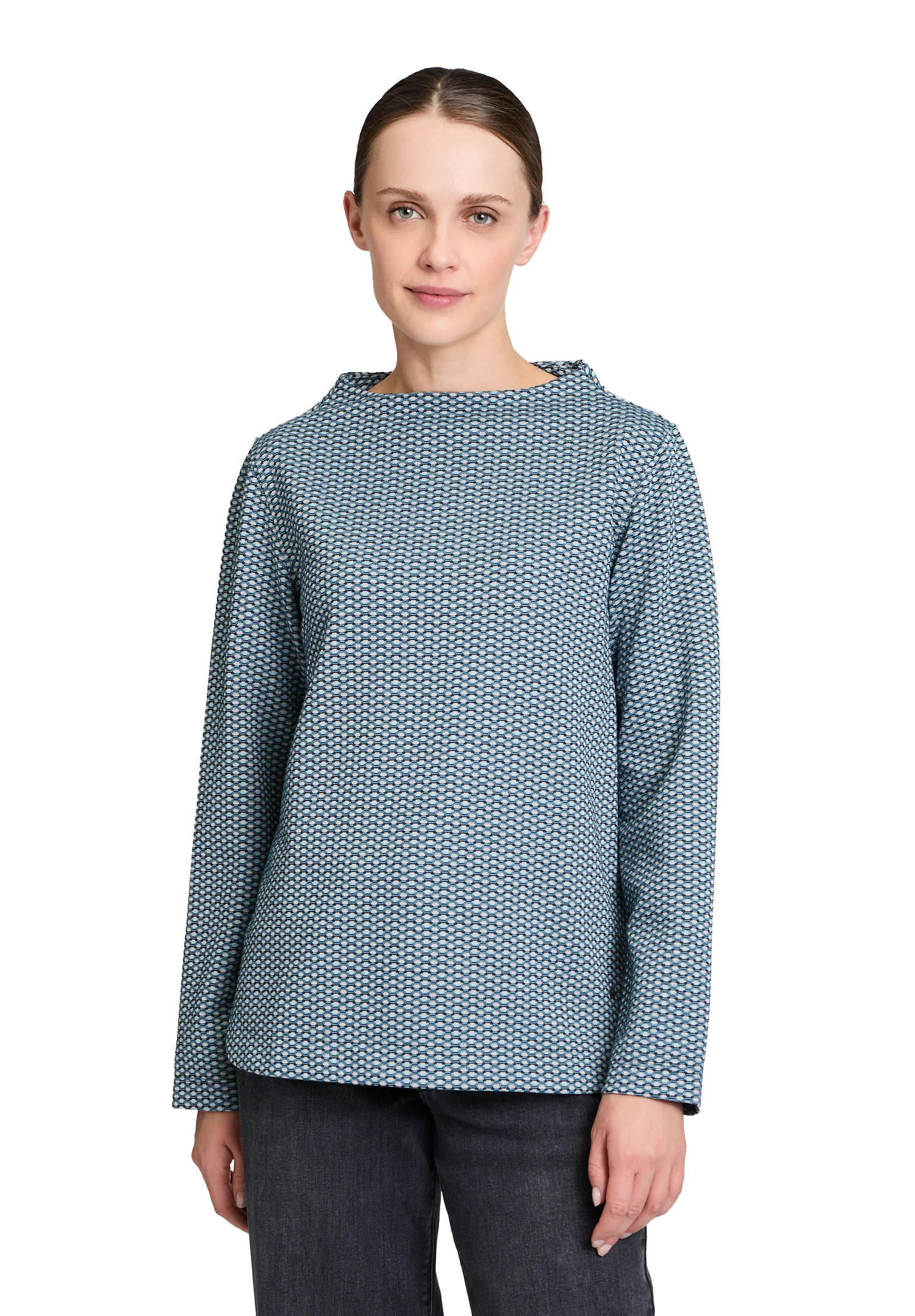 Betty&Co Kurzarmshirt "Betty & Co Strukturshirt mit Turtle Neck", Struktur günstig online kaufen