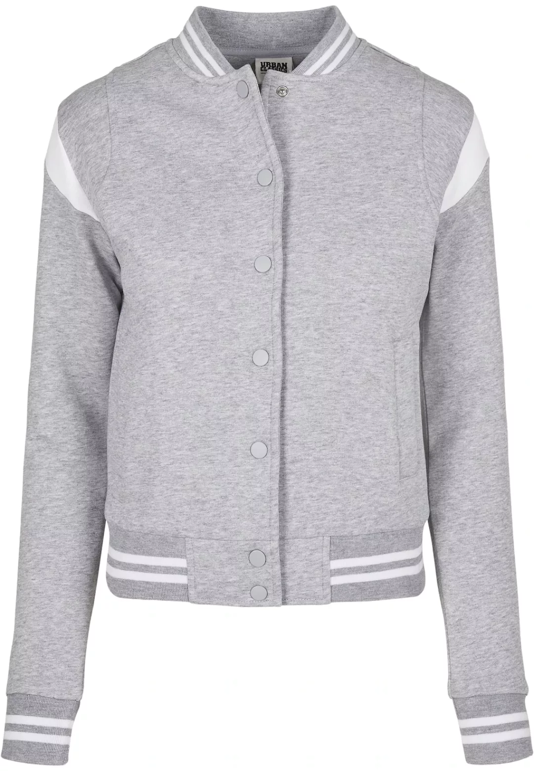 URBAN CLASSICS Collegejacke "Damen Ladies Organic Inset College Sweat Jacke günstig online kaufen