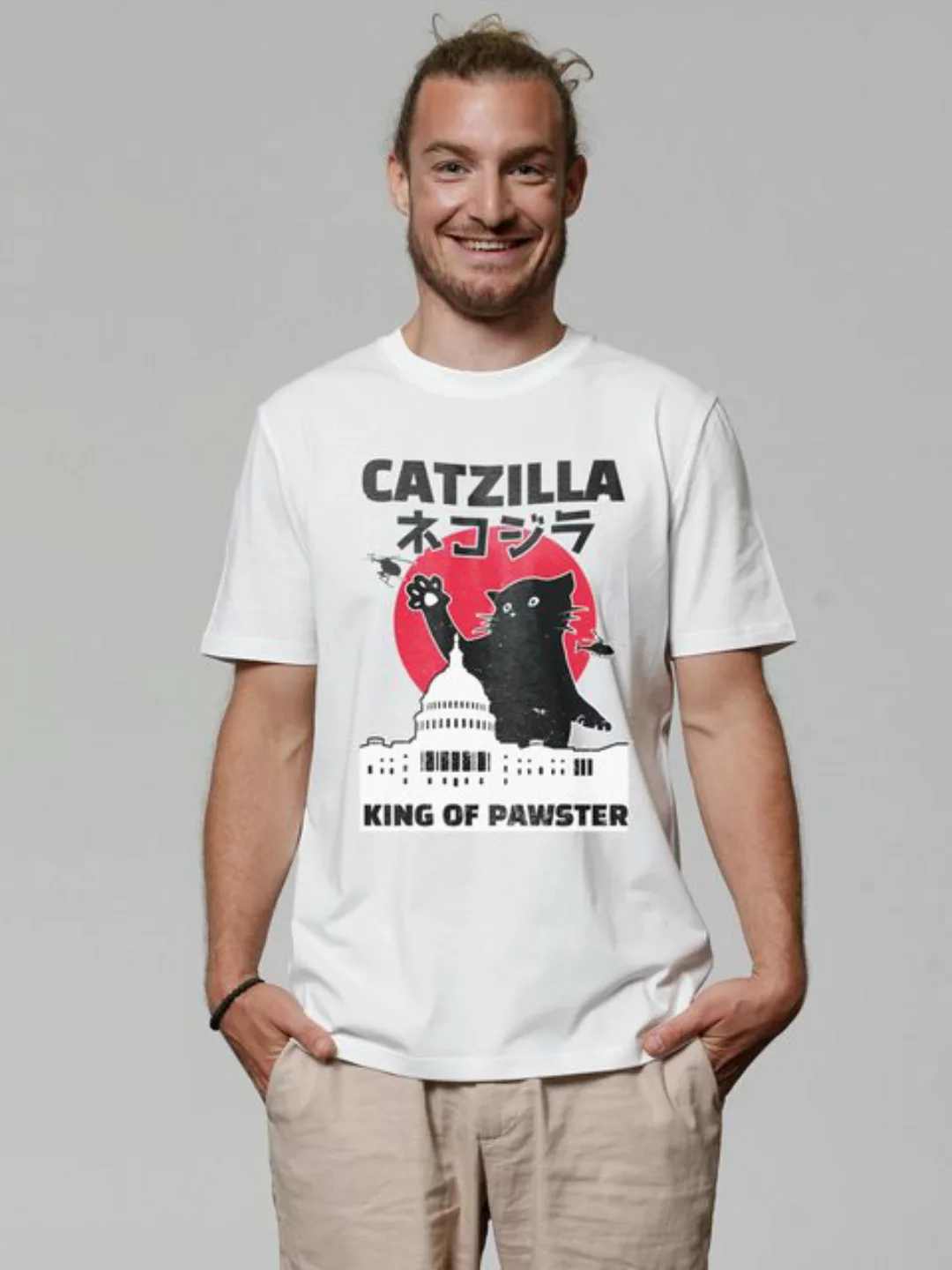 wat? Apparel Print-Shirt Catzilla (1-tlg) günstig online kaufen