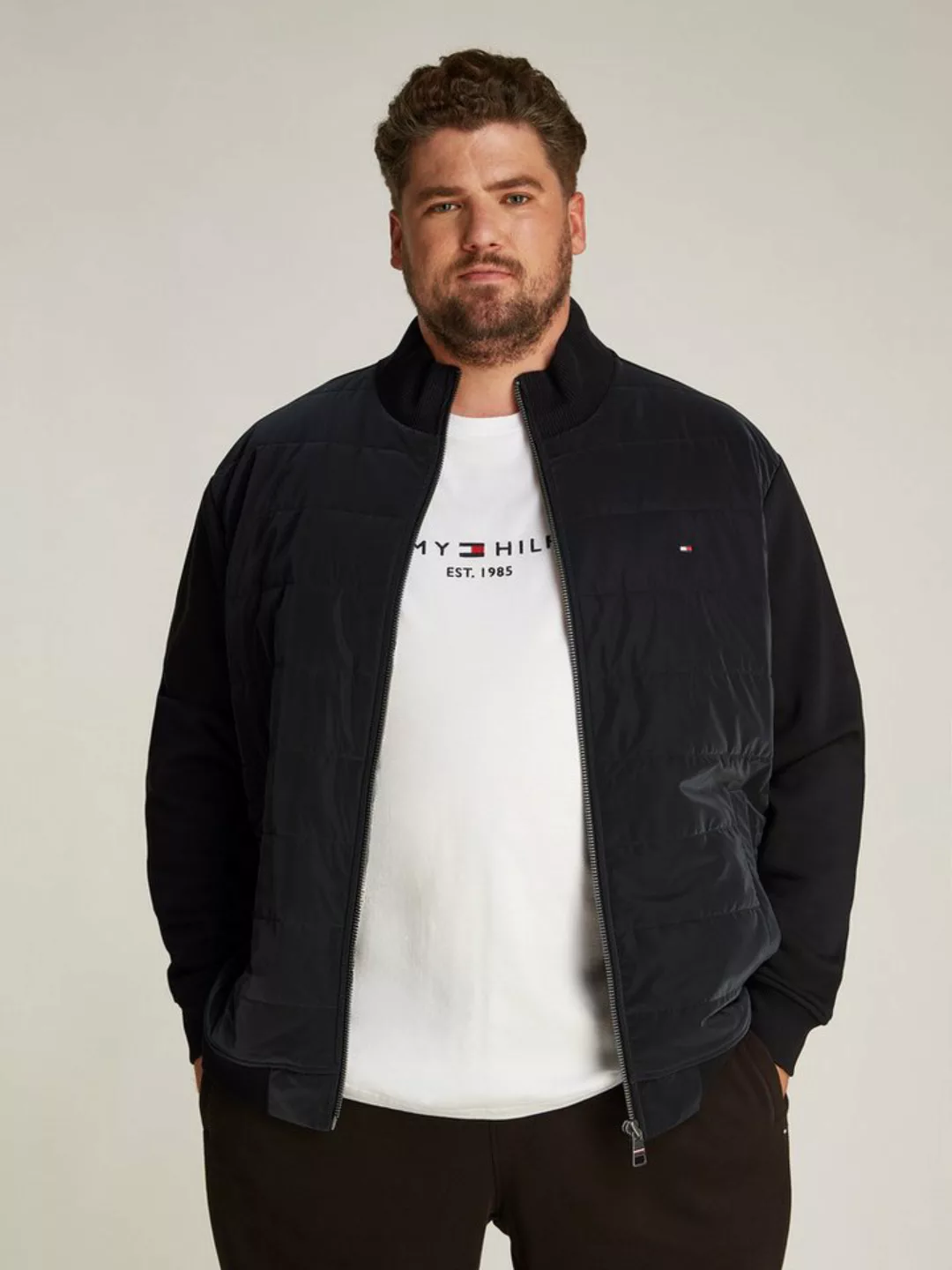 Tommy Hilfiger Big & Tall Hybridjacke BT-MIX MEDIA ZIP THRU STAND CLR in Gr günstig online kaufen