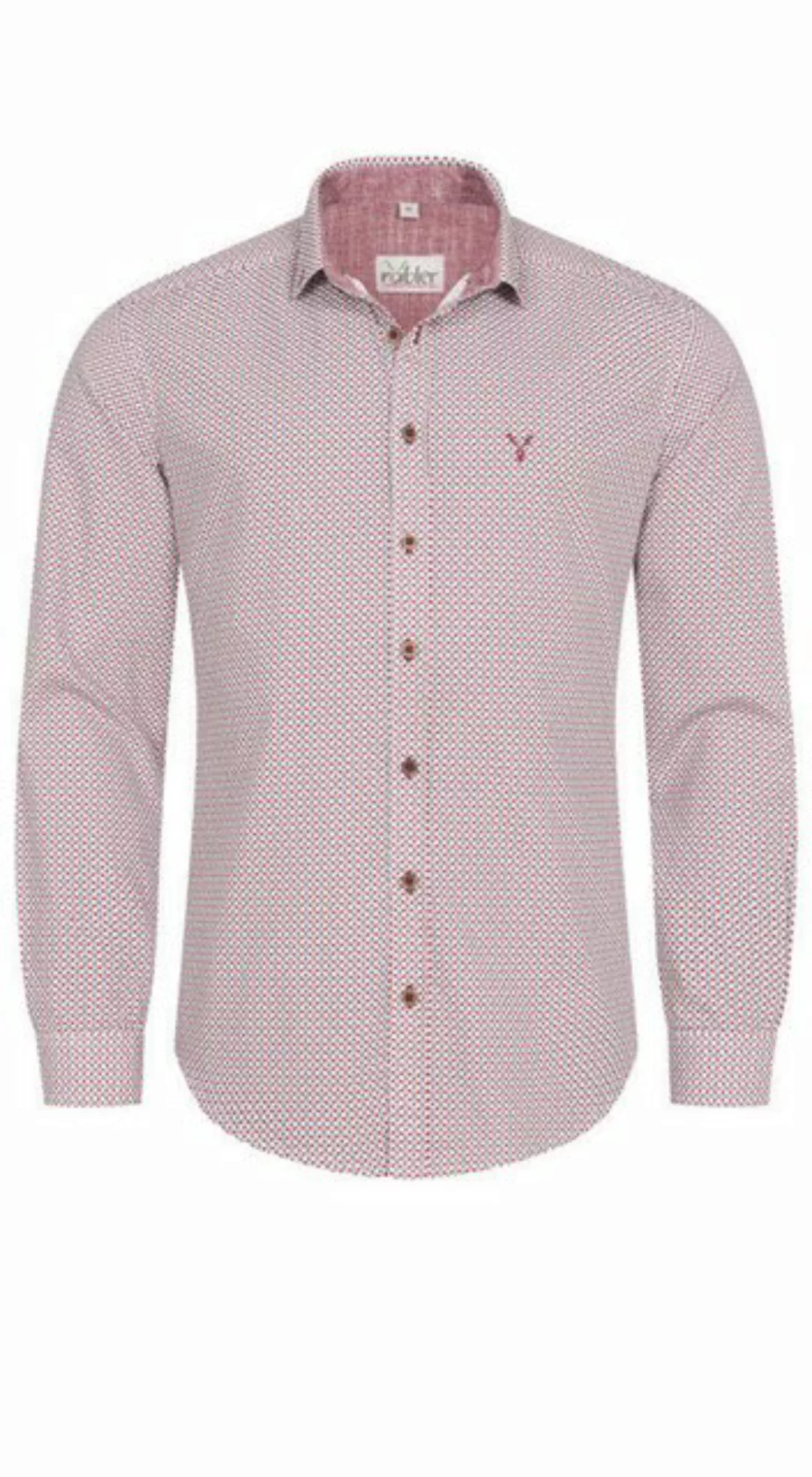 Nübler Trachtenhemd Trachtenhemd langarm Pirmin in Rot von Nübler günstig online kaufen