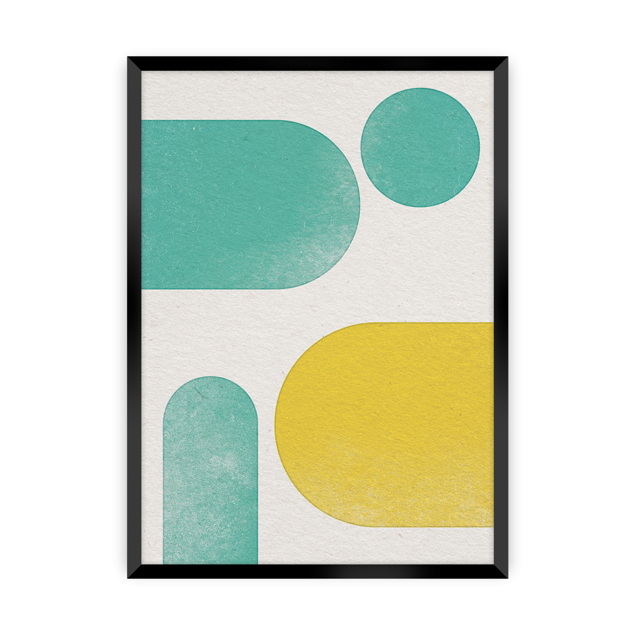 Poster Abstract Shapes I, 30 x 40 cm, Ramka: Czarna günstig online kaufen