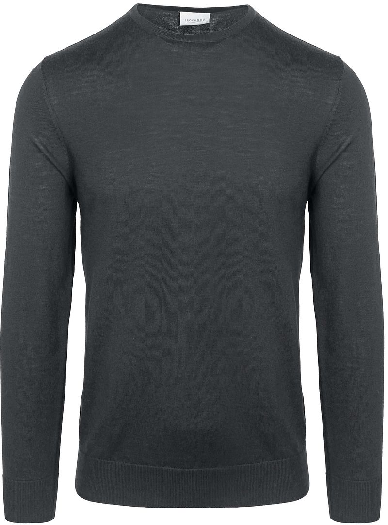 Profuomo Pullover Merinowolle Anthrazit - Größe XL günstig online kaufen