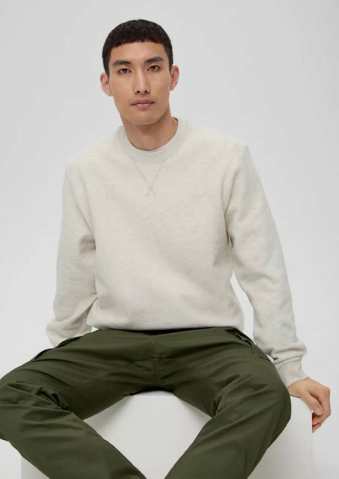 s.Oliver Sweatshirt Sweatshirt mit Logo-Detail Logo günstig online kaufen