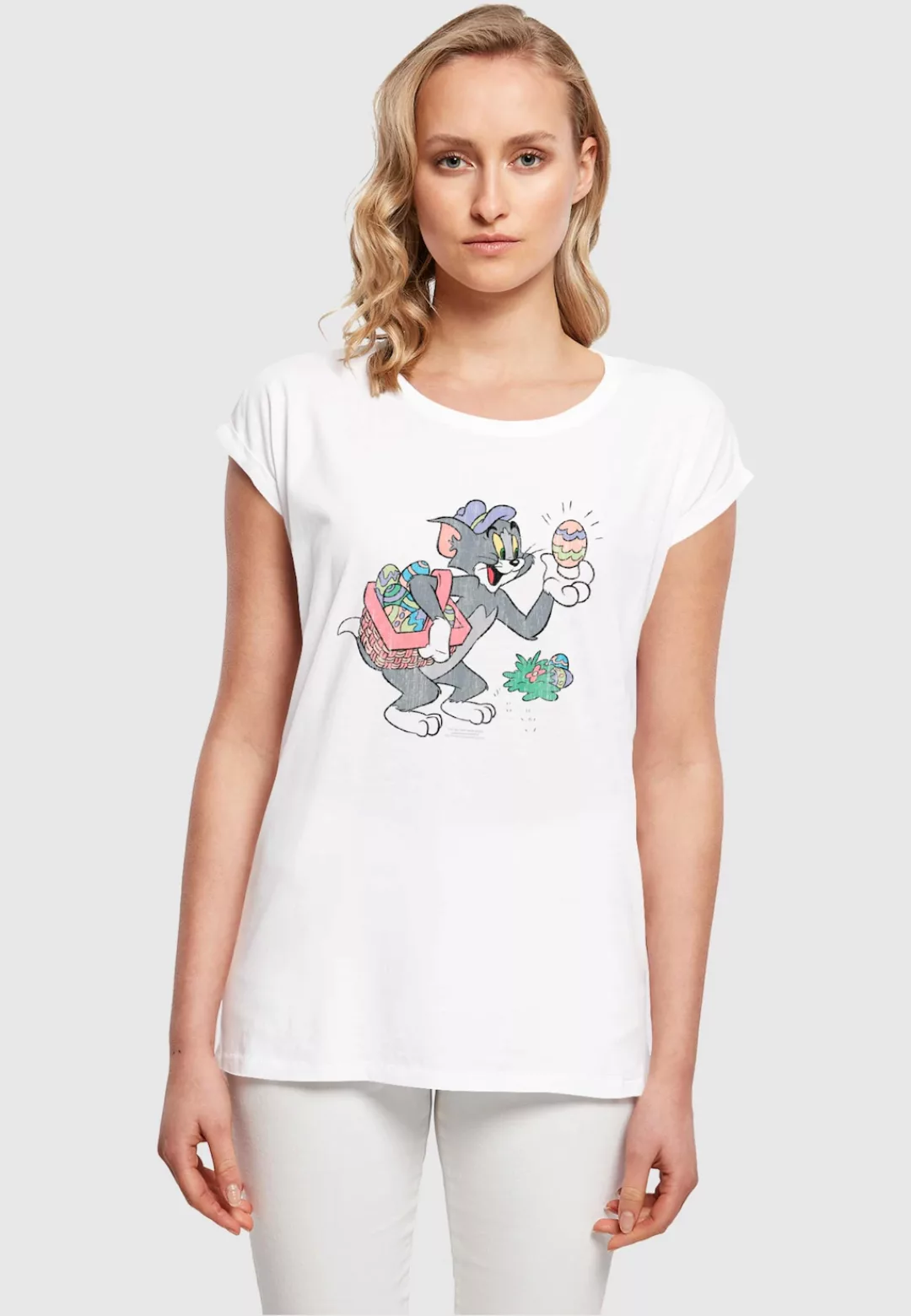 ABSOLUTE CULT T-Shirt "ABSOLUTE CULT Damen Ladies Tom and Jerry - Tom Egg H günstig online kaufen