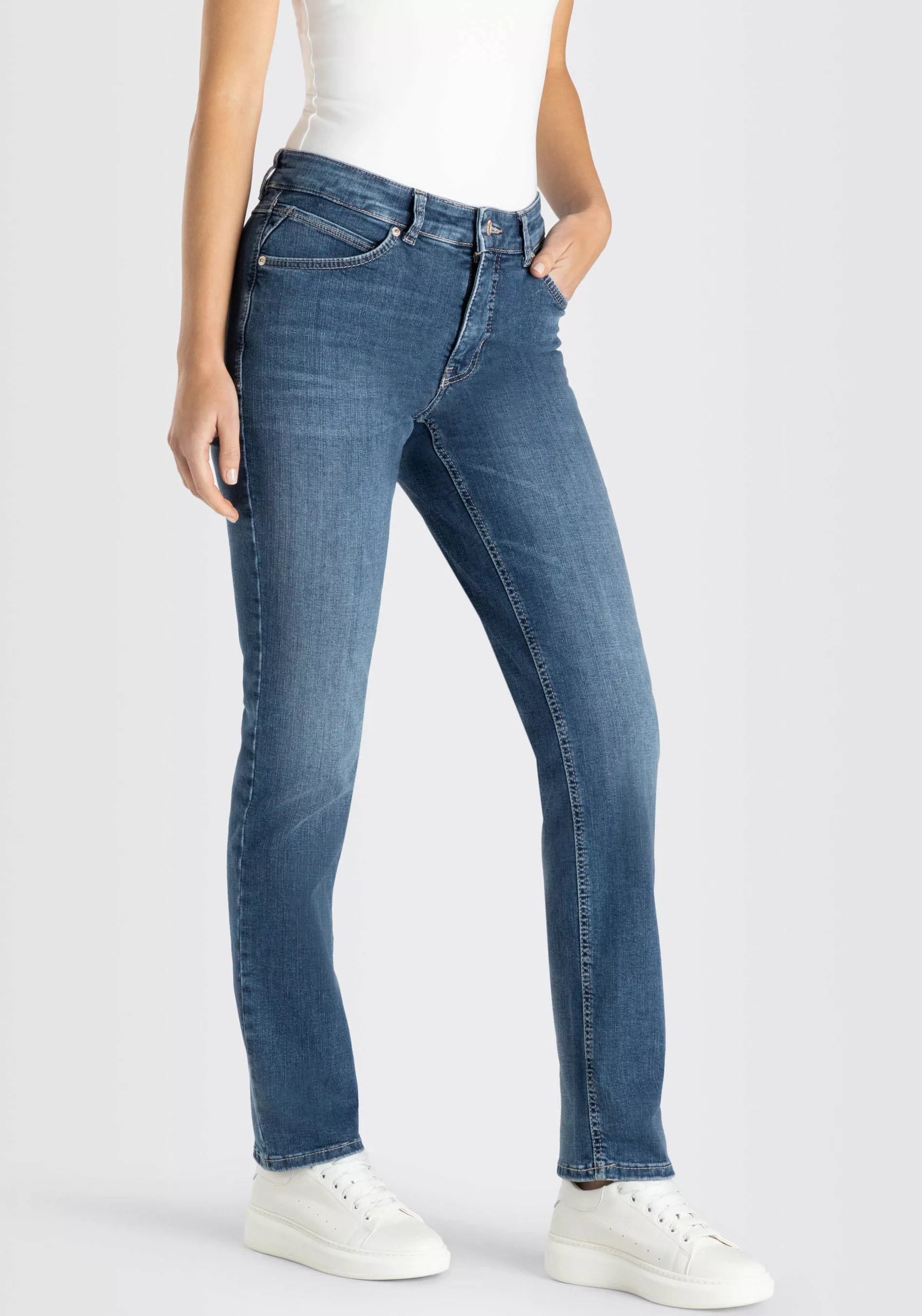 MAC Stretch-Jeans "Melanie", Gerade geschnitten günstig online kaufen