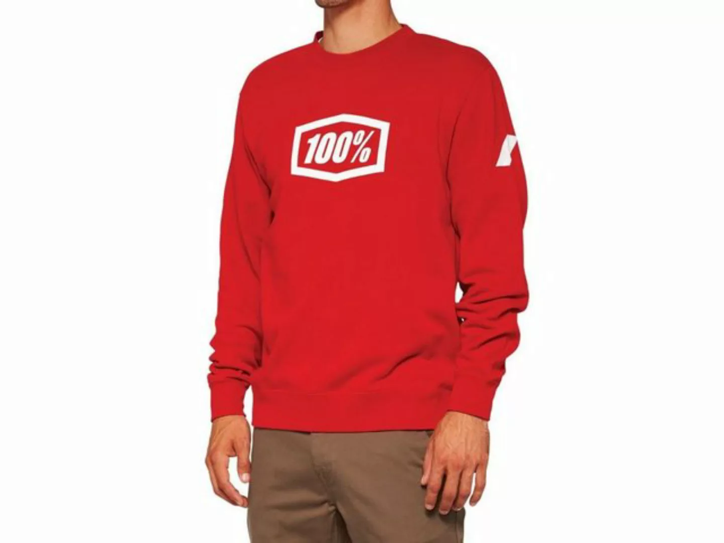 100% Sweater Pullover 100% Icon Pullover Crewneck Sweatshirt - deep red XL günstig online kaufen