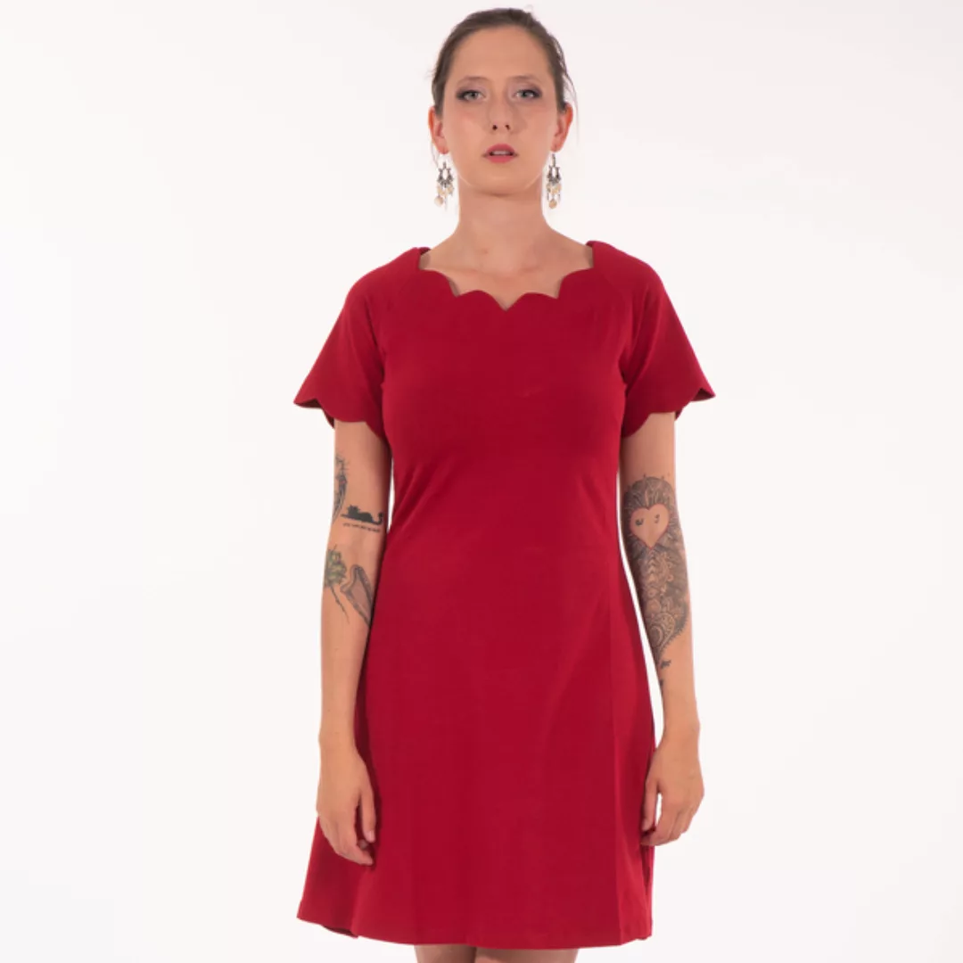 Damen Kleid Aus Baumwoll Bio Jersey (Gots) "Delayla" D-033 günstig online kaufen