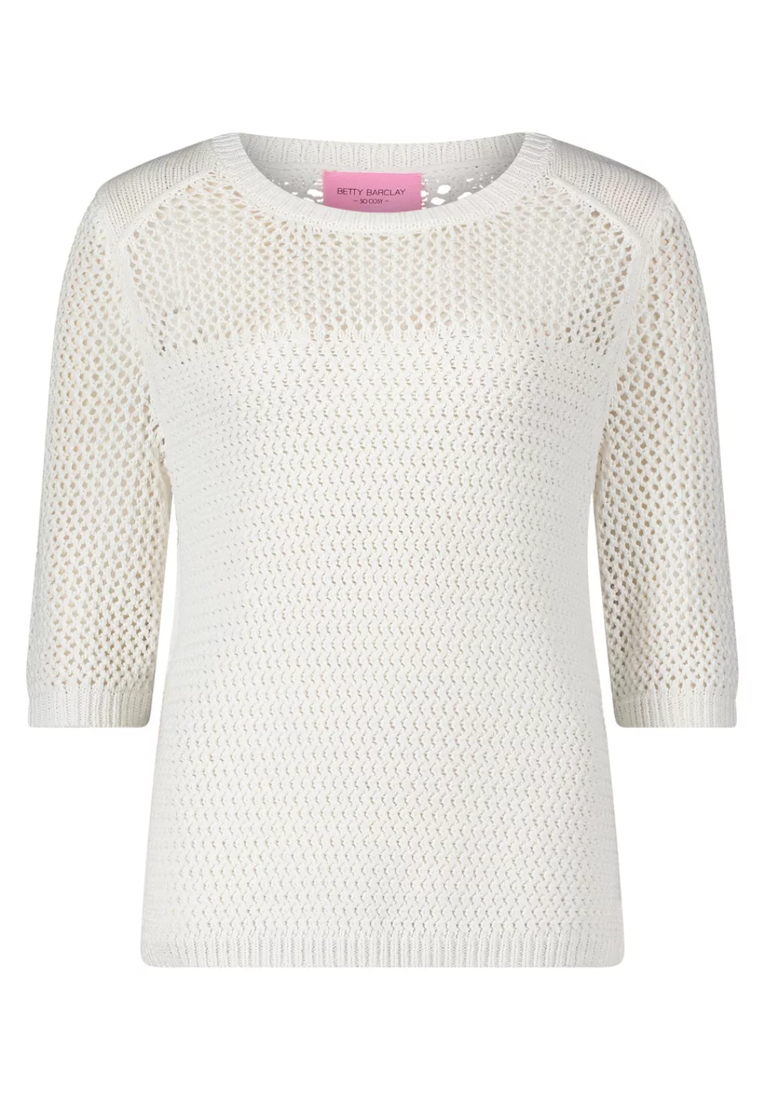 Betty Barclay Kurzarmshirt "Betty Barclay Grobstrick-Pullover mit Strickdet günstig online kaufen