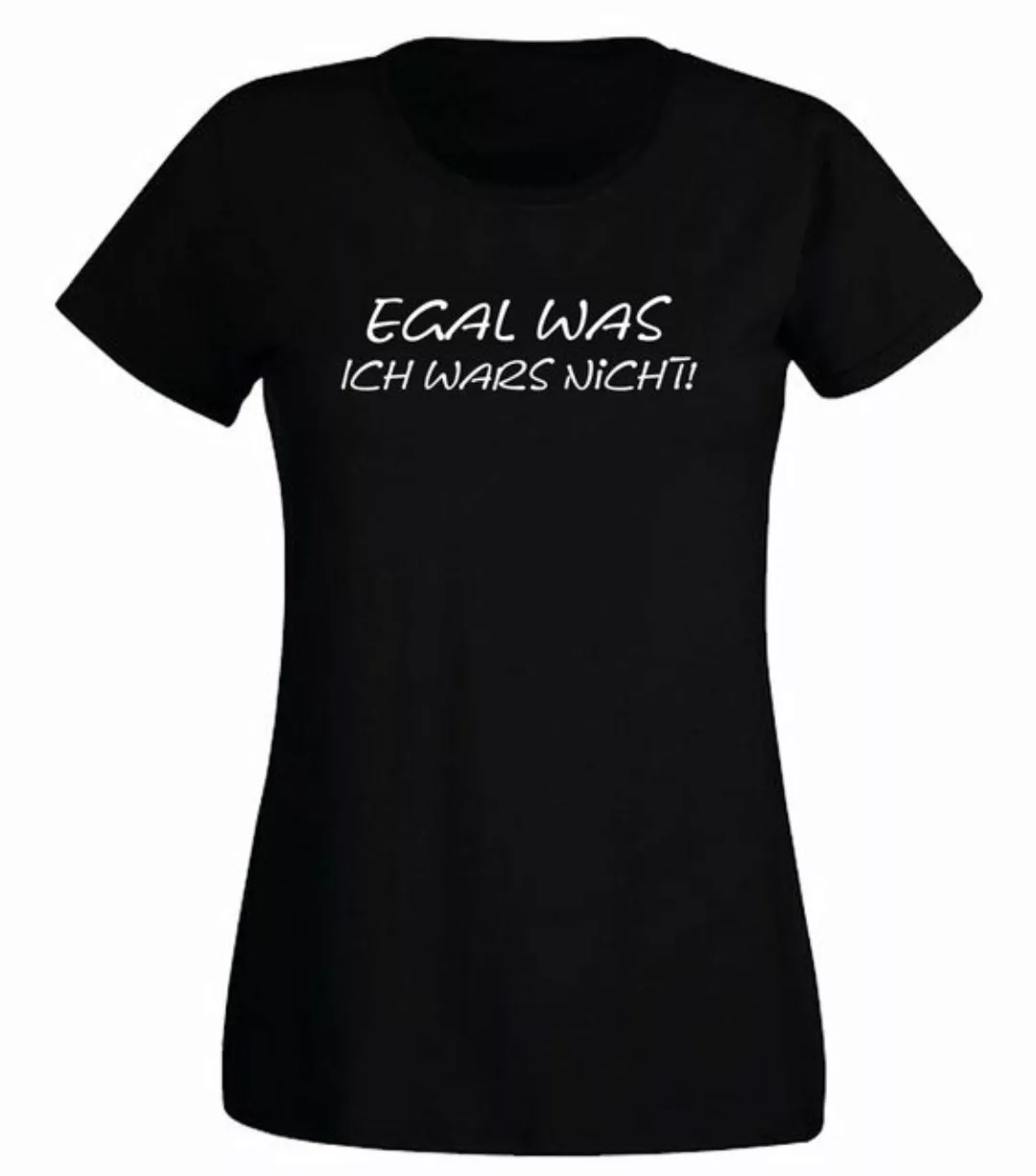 G-graphics T-Shirt Egal was, ich wars nicht! Slim-fit Damen T-Shirt mit tre günstig online kaufen