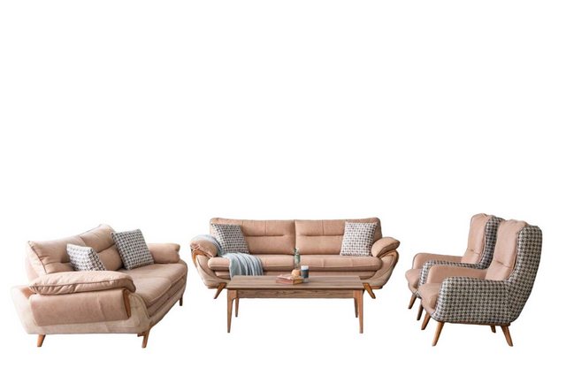 JVmoebel Sofa Sofagarnitur Couch Sofa Sets Polster Möbel Sitzgarnitur günstig online kaufen