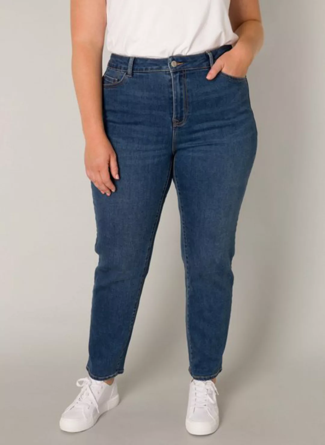 Base Level Curvy Slim-fit-Jeans, in großen Größen günstig online kaufen