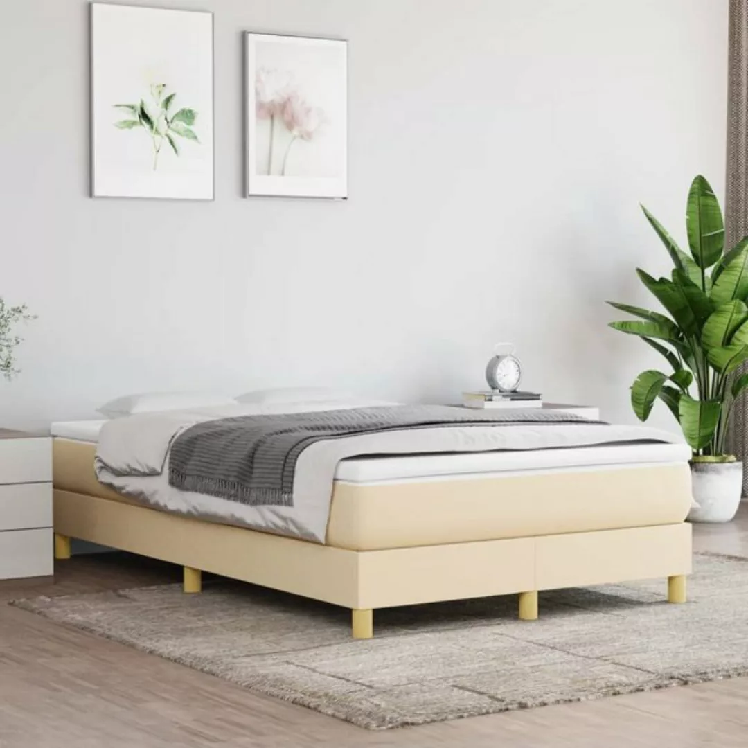 Vidaxl Boxspringbett Creme 120x200 Cm Stoff günstig online kaufen