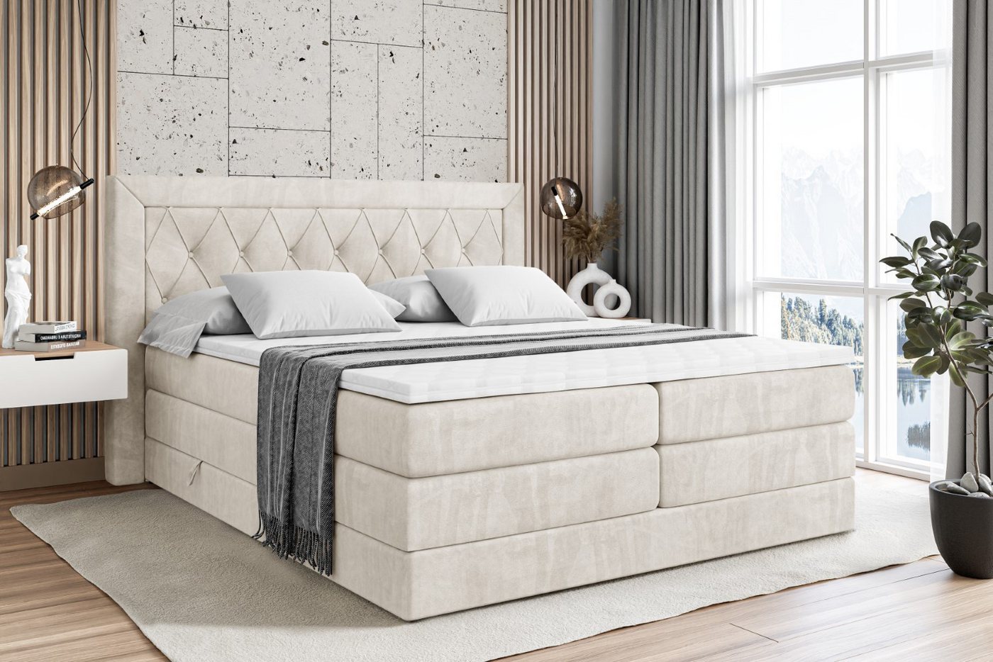 ALTDECOR Boxspringbett NOEL KING günstig online kaufen