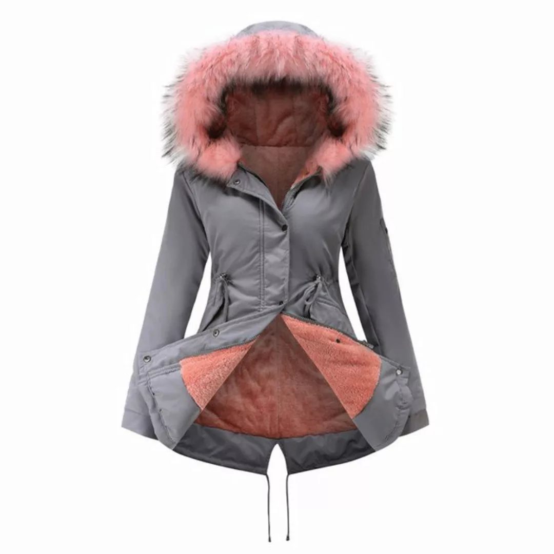 Zoclack Winterjacke Damen Gefüttert Wintermantel Dicker Warm Outdoorjacke m günstig online kaufen