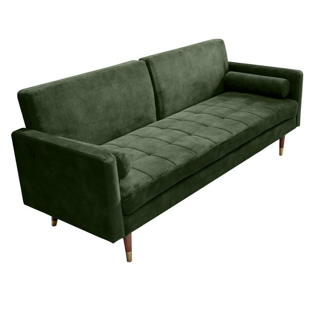 riess-ambiente Schlafsofa COUTURE 196cm grün / braun, Einzelartikel 1 Teile günstig online kaufen