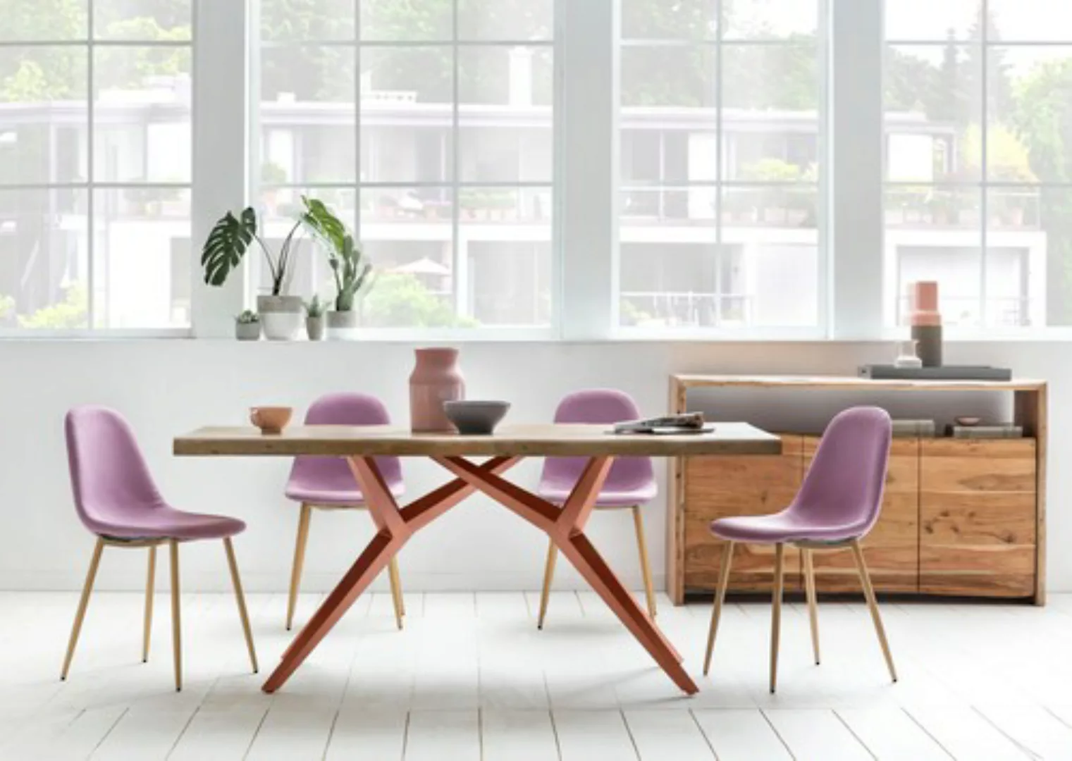 SIT Esstisch »Tables«, mit elegantem Metallgestell, Shabby Chic, Vintage günstig online kaufen