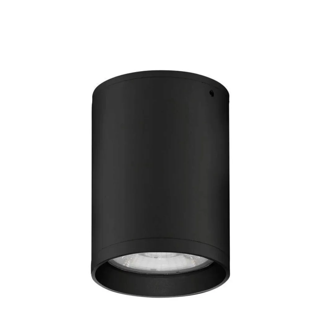 LED Deckenaufbauspot Dara in Schwarz 9W 579lm IP54 günstig online kaufen