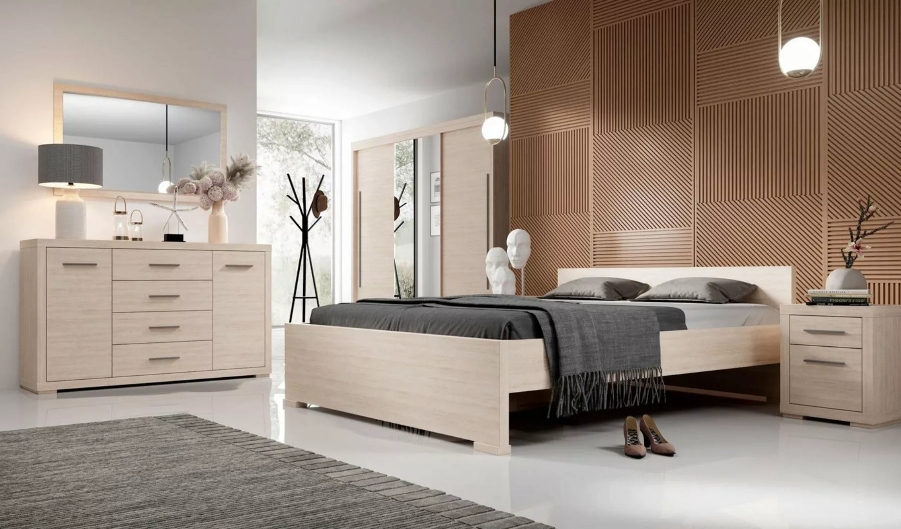 Stylefy Bettgestell Verdum (Schlafzimmerbett, Bett), 160x200 cm, mit Latten günstig online kaufen