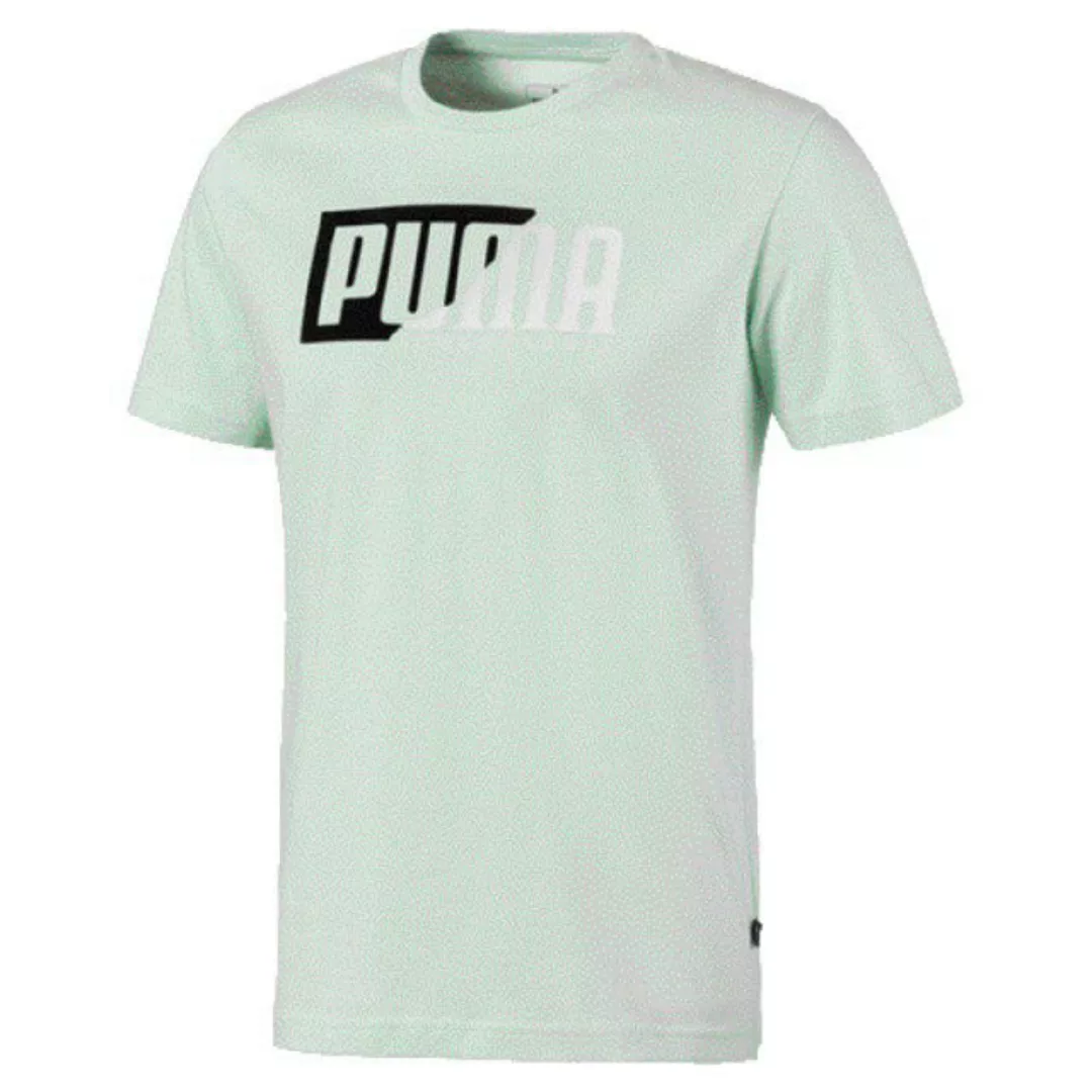Puma Flock Graphic Kurzarm T-shirt L Mist Green günstig online kaufen