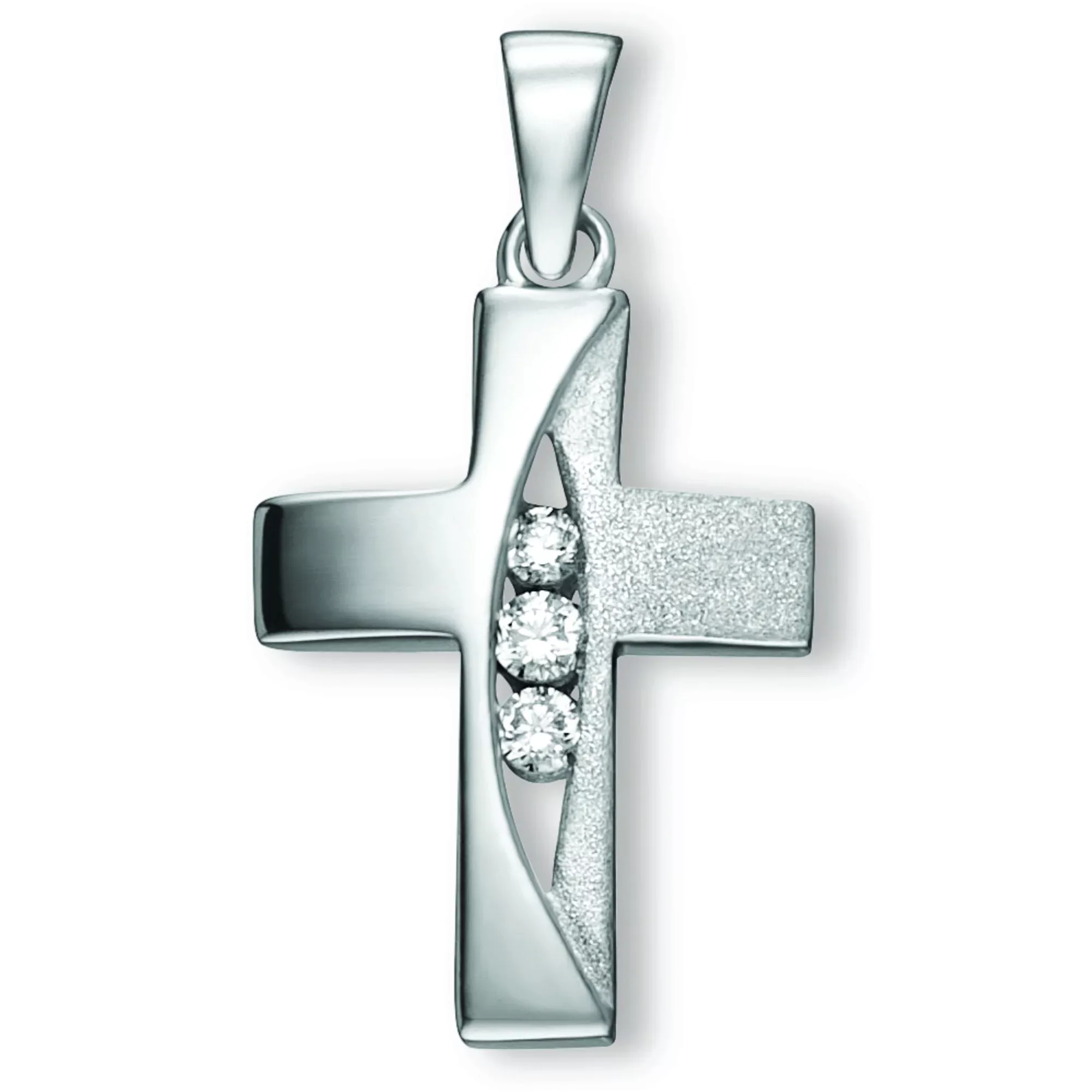 ONE ELEMENT Kettenanhänger "Zirkonia Kreuz Anhänger aus 925 Silber", Damen günstig online kaufen